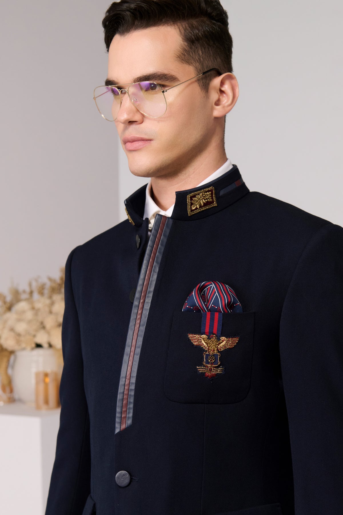 Regal Navy Bandhgala