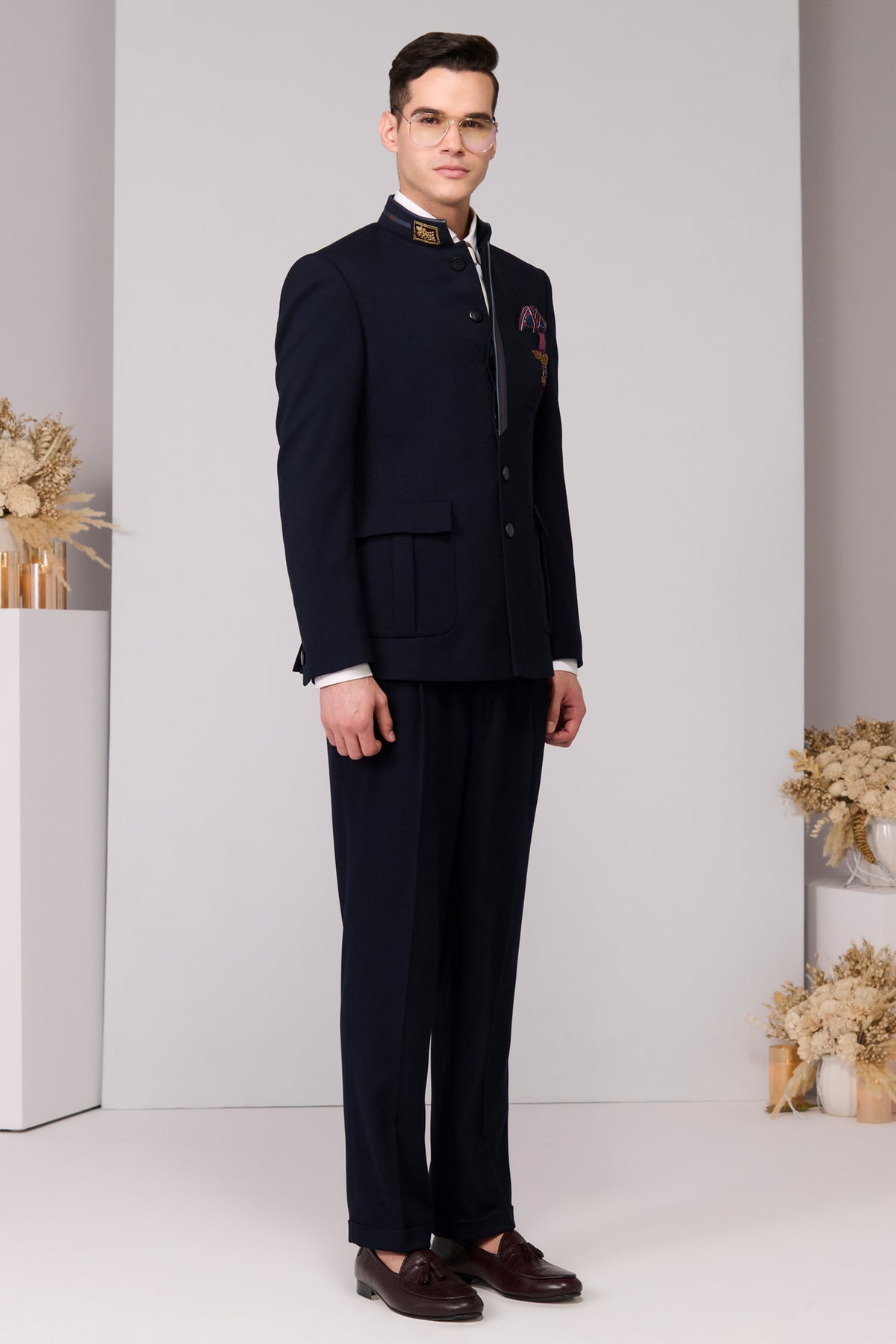 Regal Navy Bandhgala