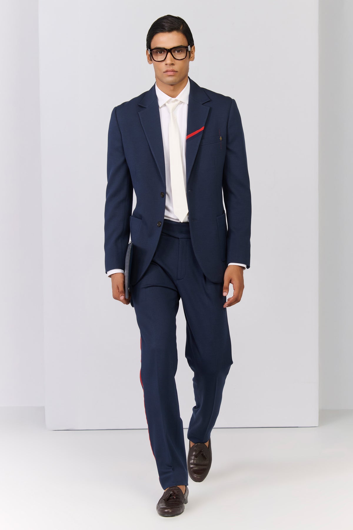 Navy Jacket with Signature Detailing