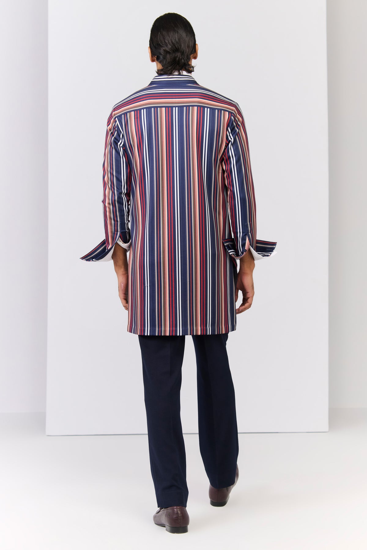 Multi-Coloured Poly Jersey Kurta