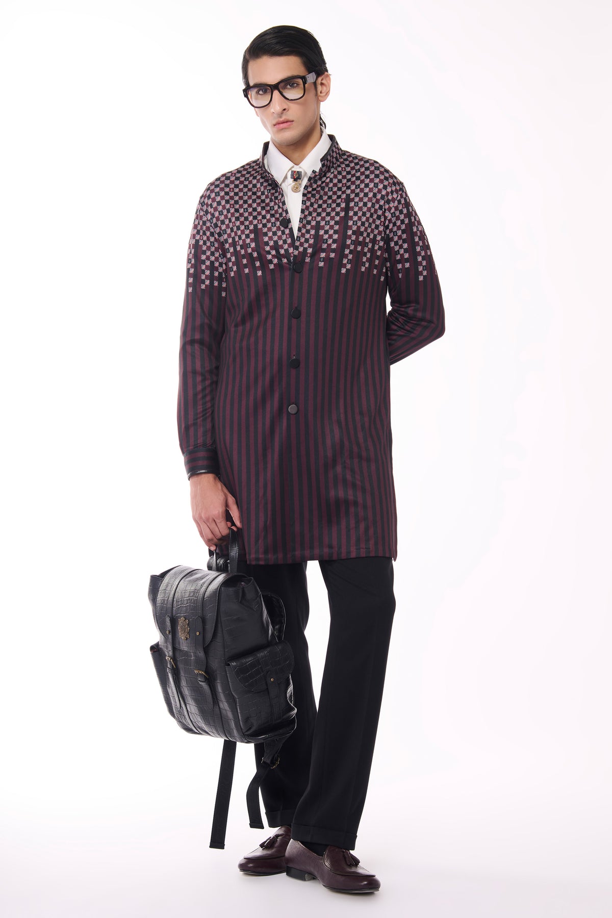 Monogram Adamas Crepe Printed Shirt