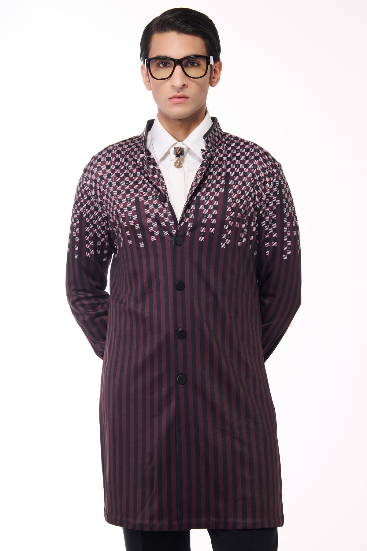 Monogram Adamas Crepe Printed Shirt