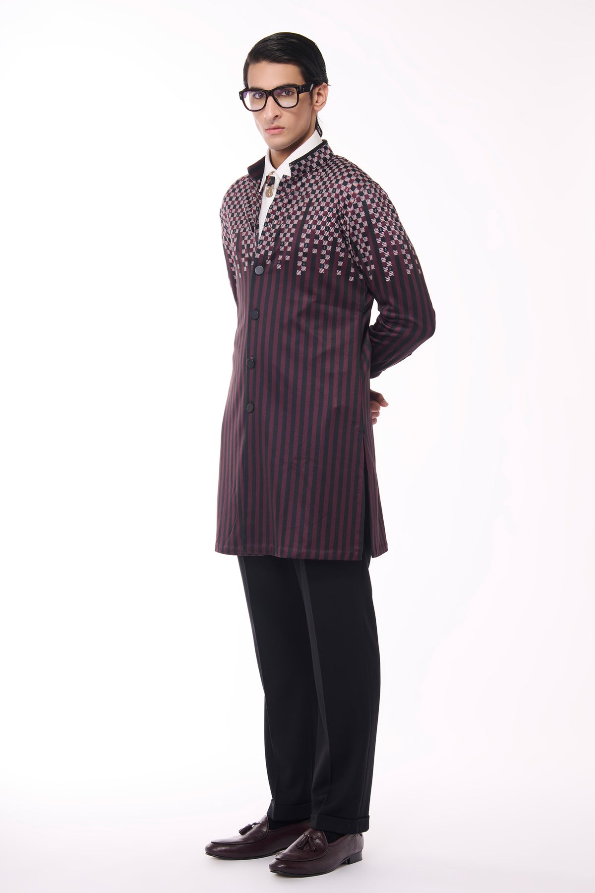 Monogram Adamas Crepe Printed Shirt