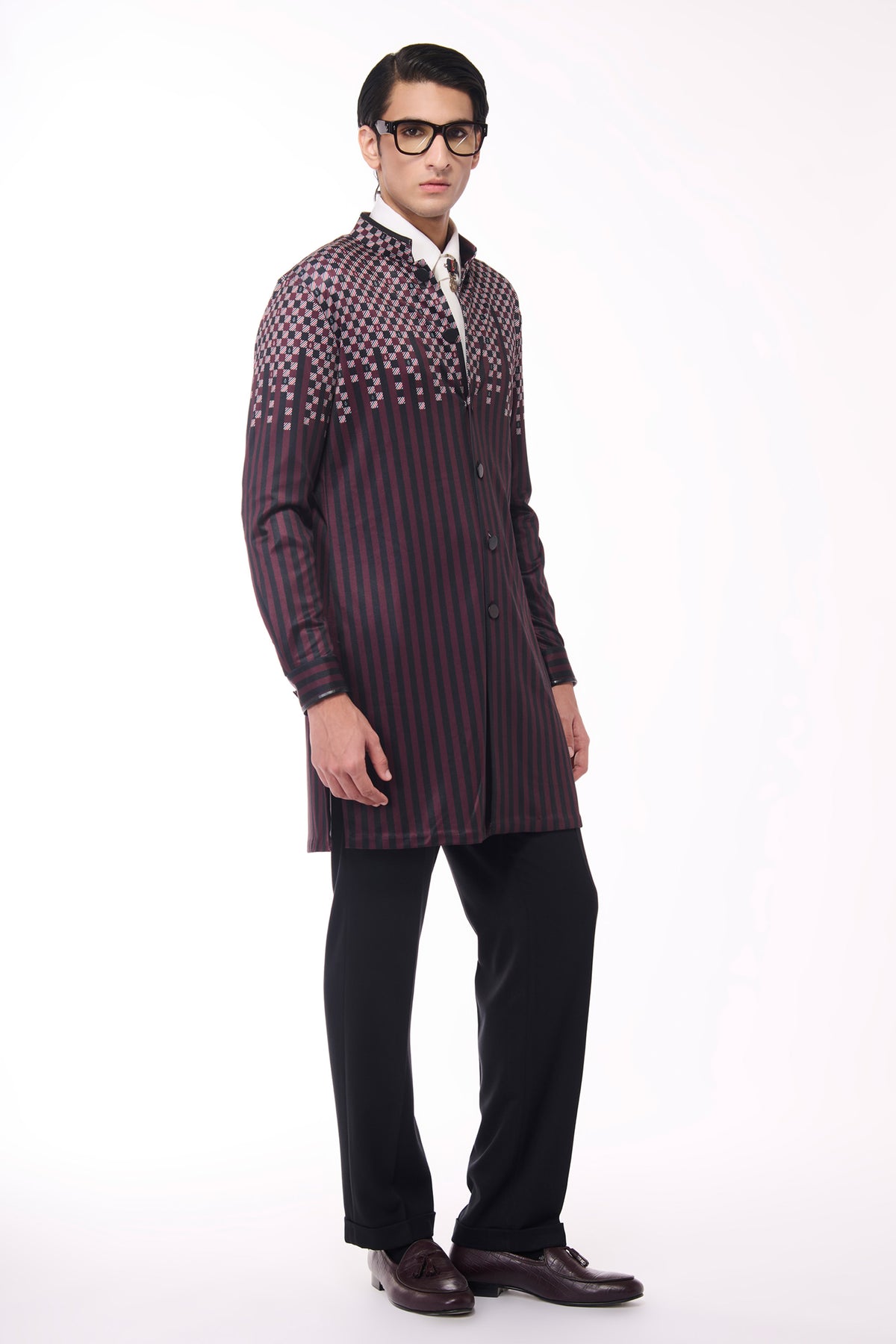 Monogram Adamas Crepe Printed Shirt