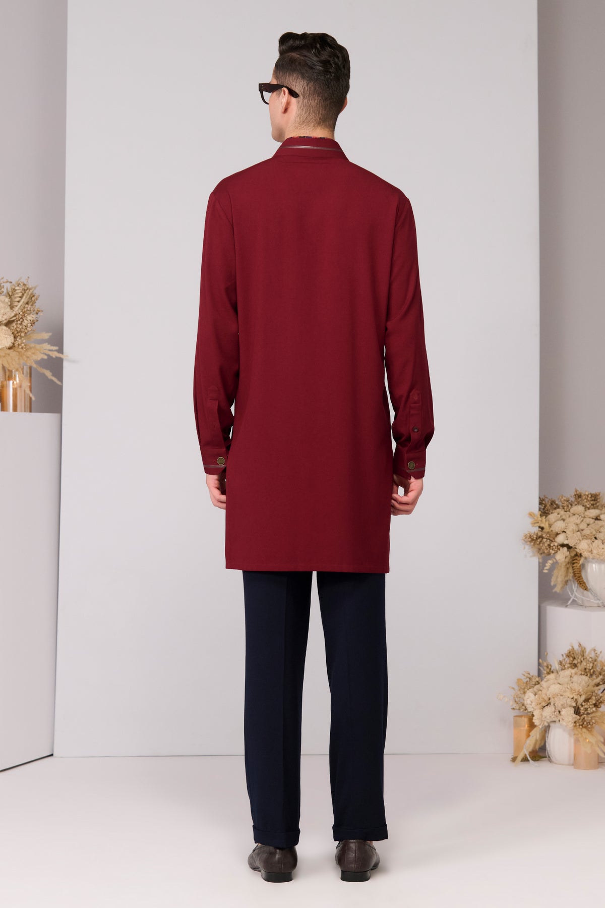 Cherry Crested Shirt Kurta
