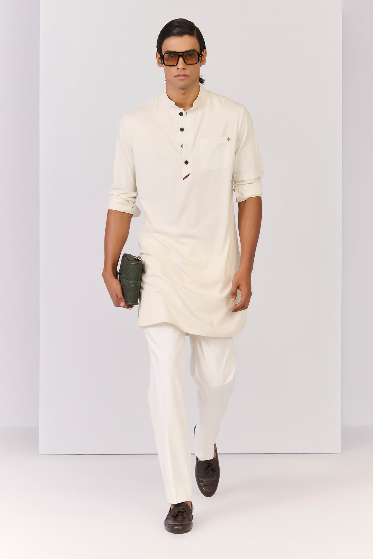 Light Green Bamboo Cotton Kurta