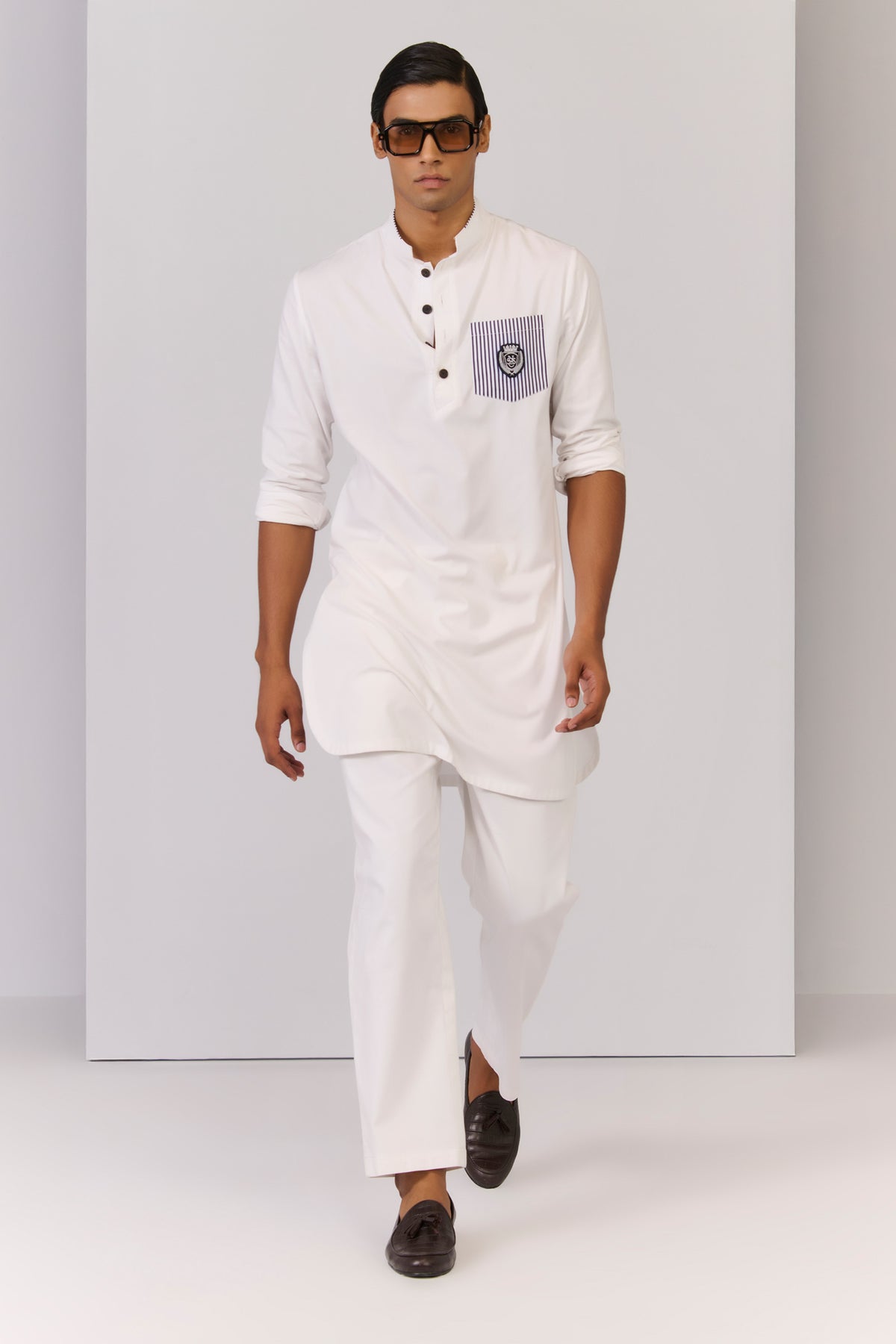 White Bamboo Cotton Kurta