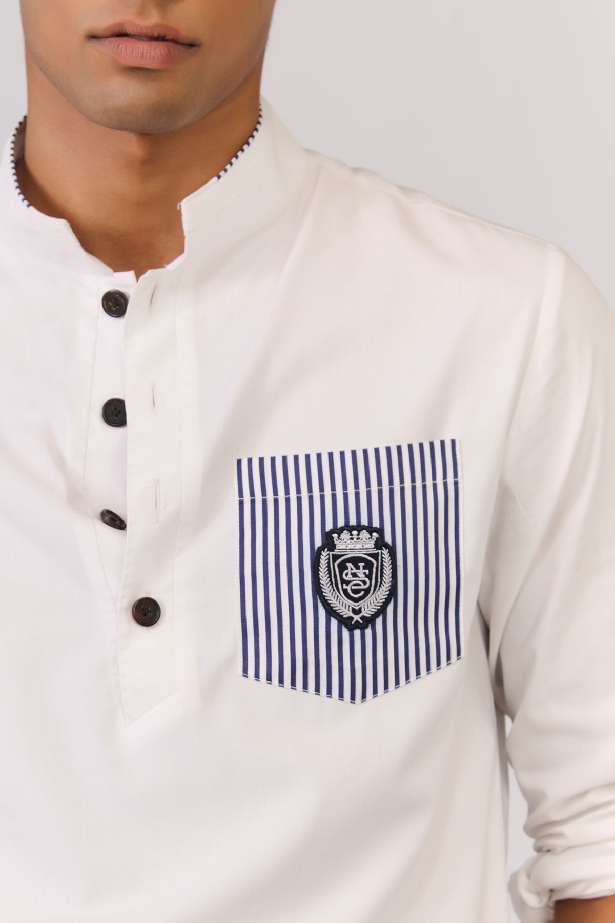 White Bamboo Cotton Kurta