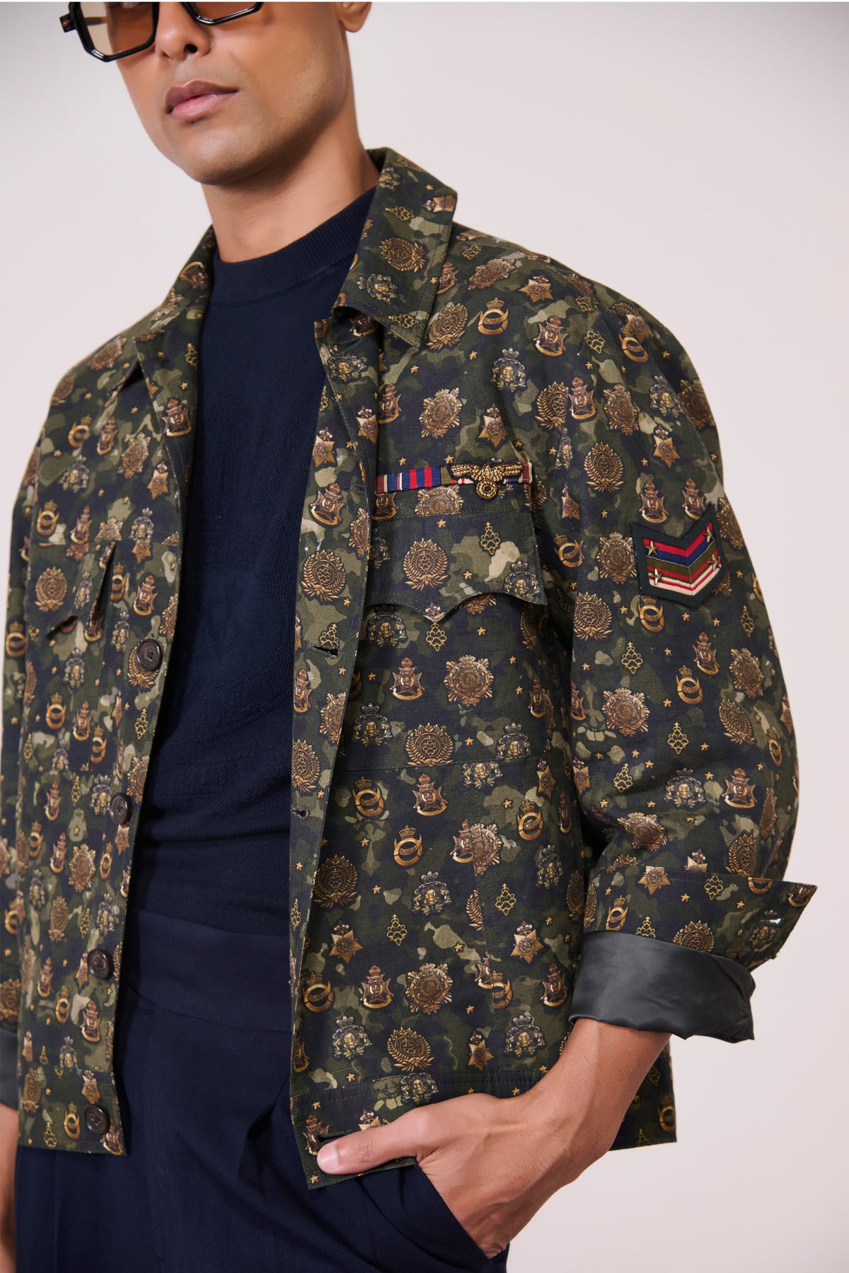 Camo Crested Printed Layering