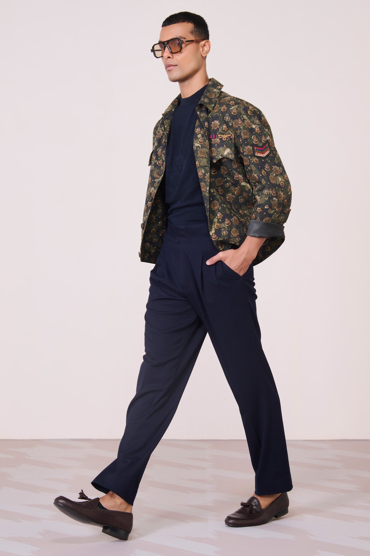Camo Crested Printed Layering