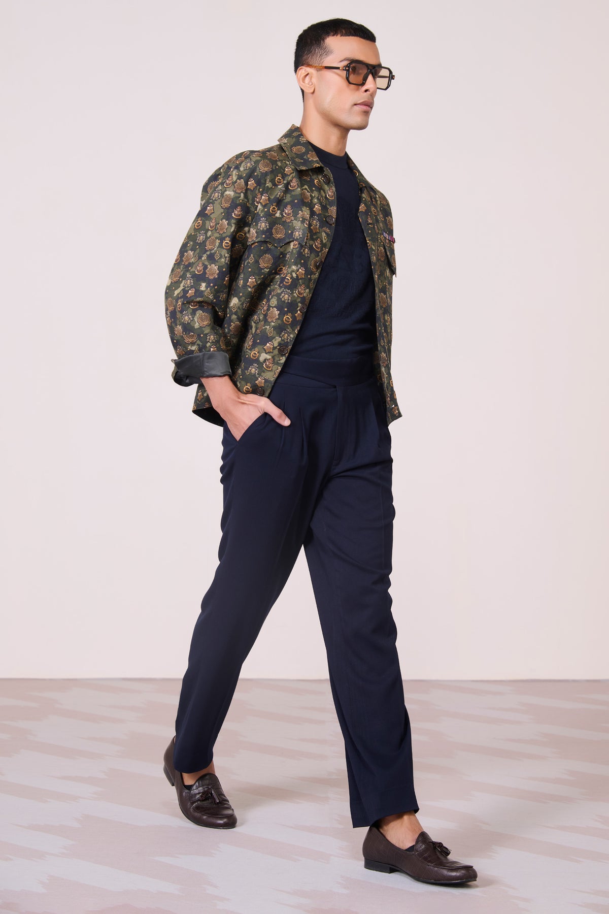 Camo Crested Printed Layering
