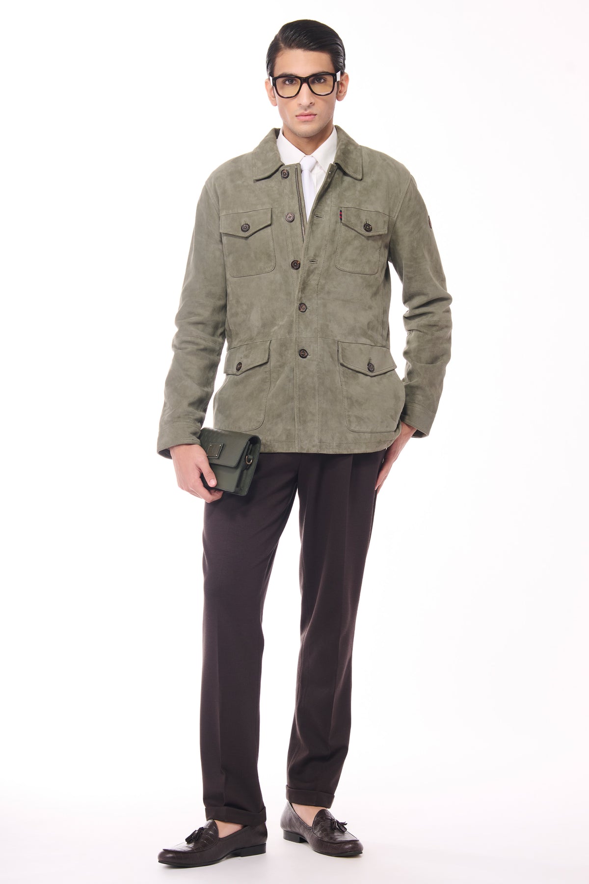 Olive Suede Layering