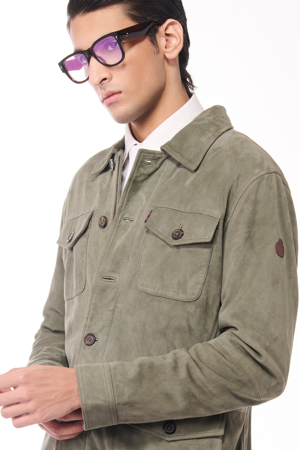 Olive Suede Layering