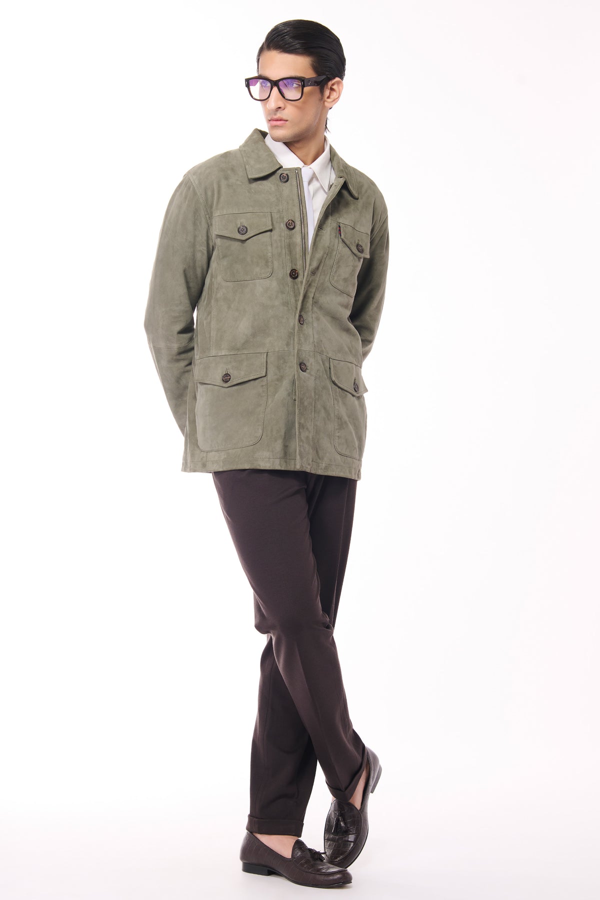 Olive Suede Layering