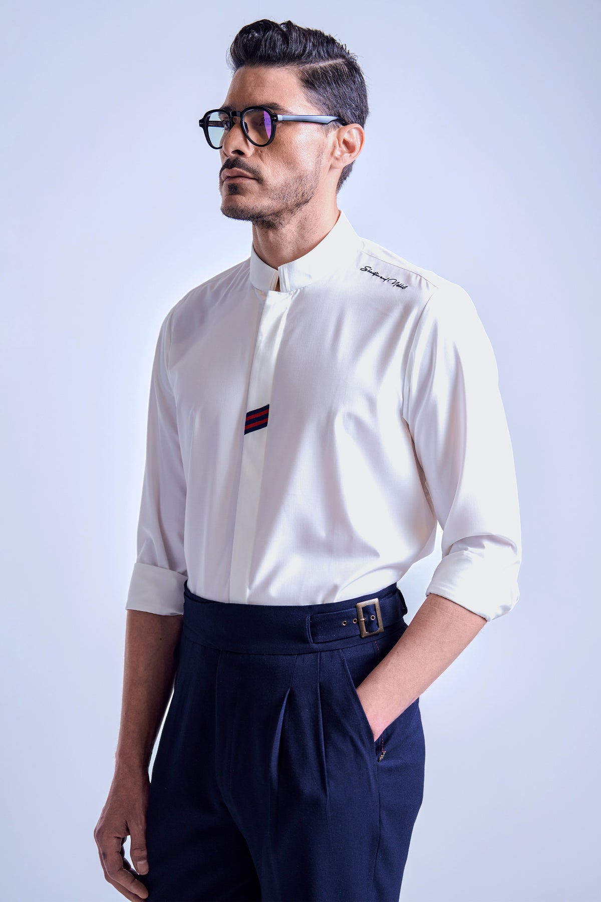 Off-White Band Collar Shirt