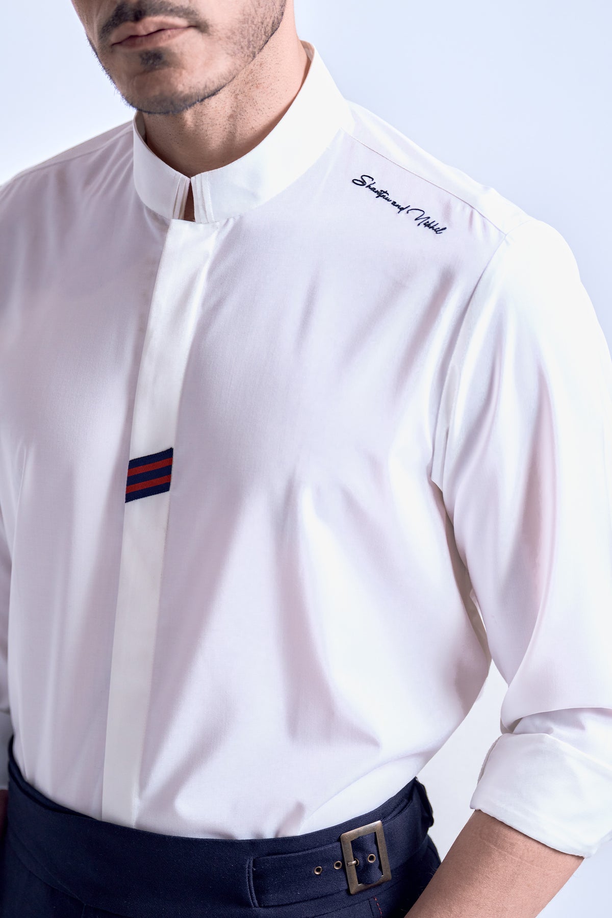 Off-White Band Collar Shirt