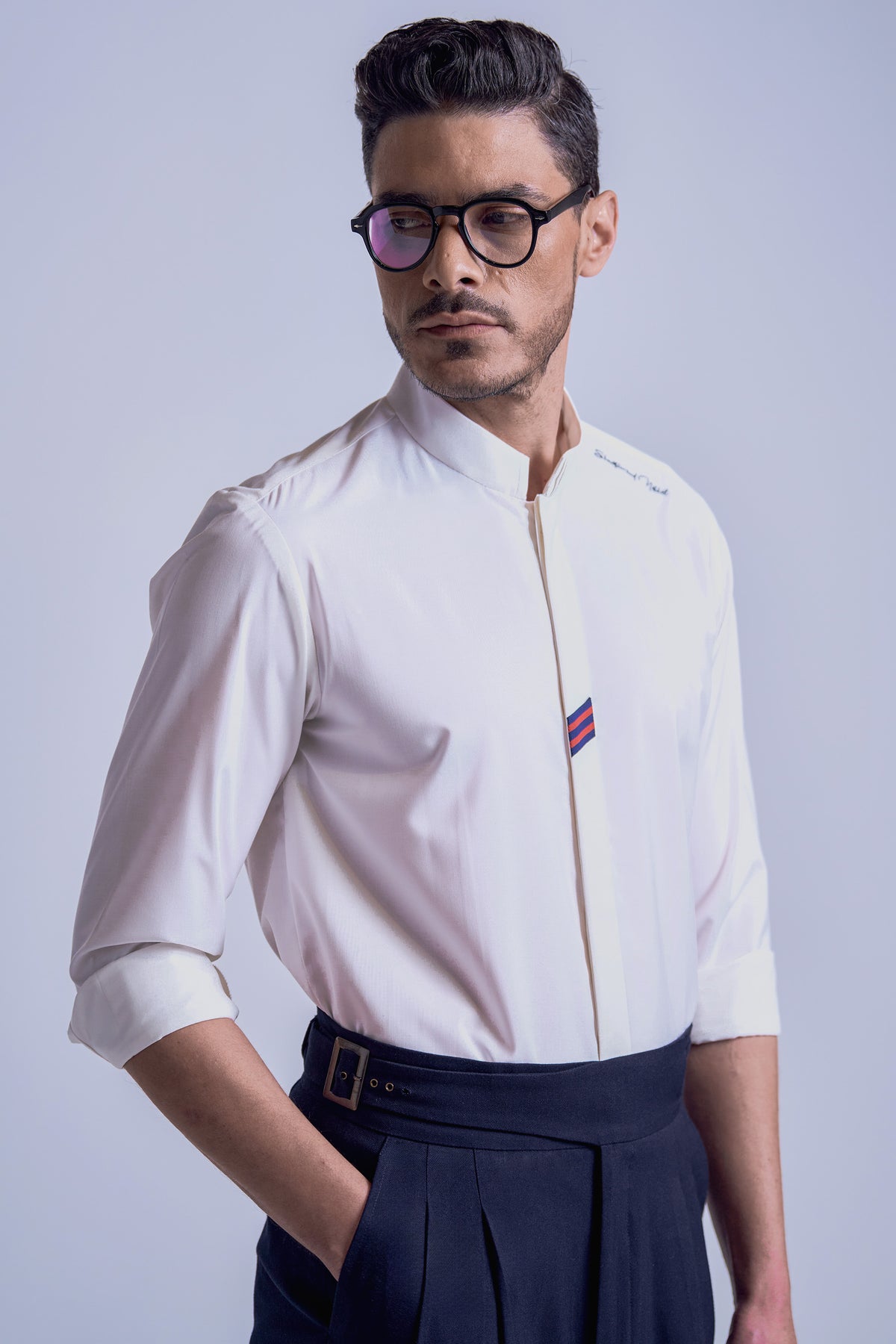 Off-White Band Collar Shirt