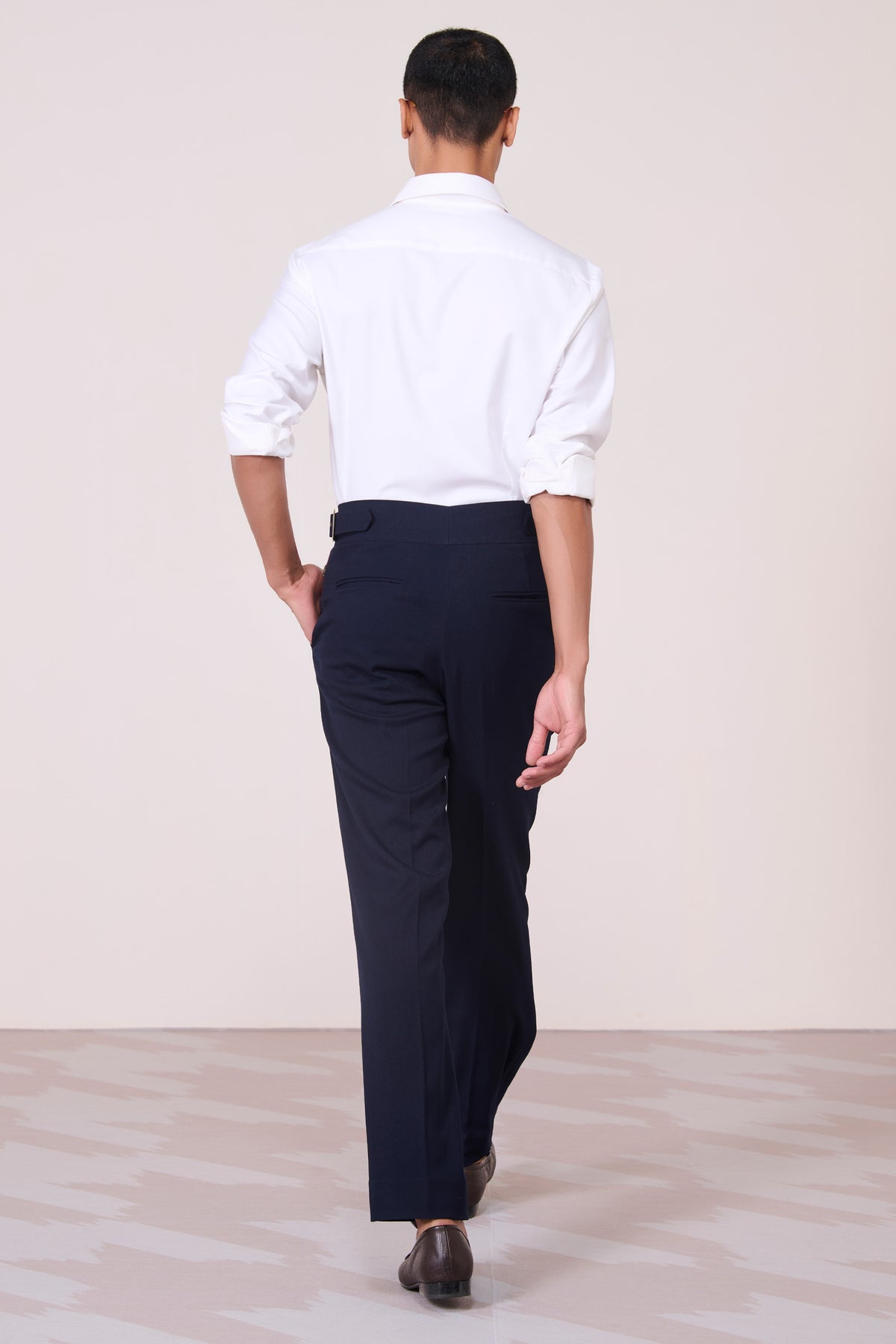 Off-White Shirt with Printed Pocket