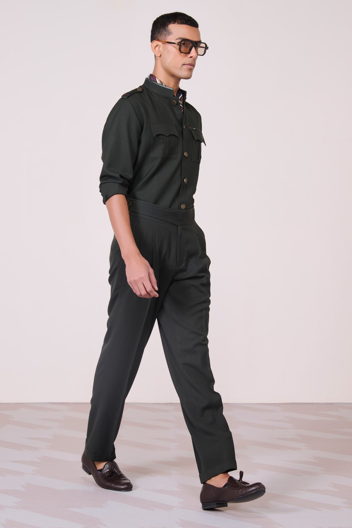 Military Green Cargo Shirt