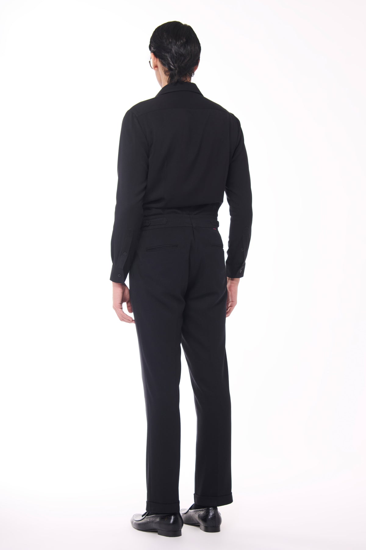 Black sequence Detailed Shirt