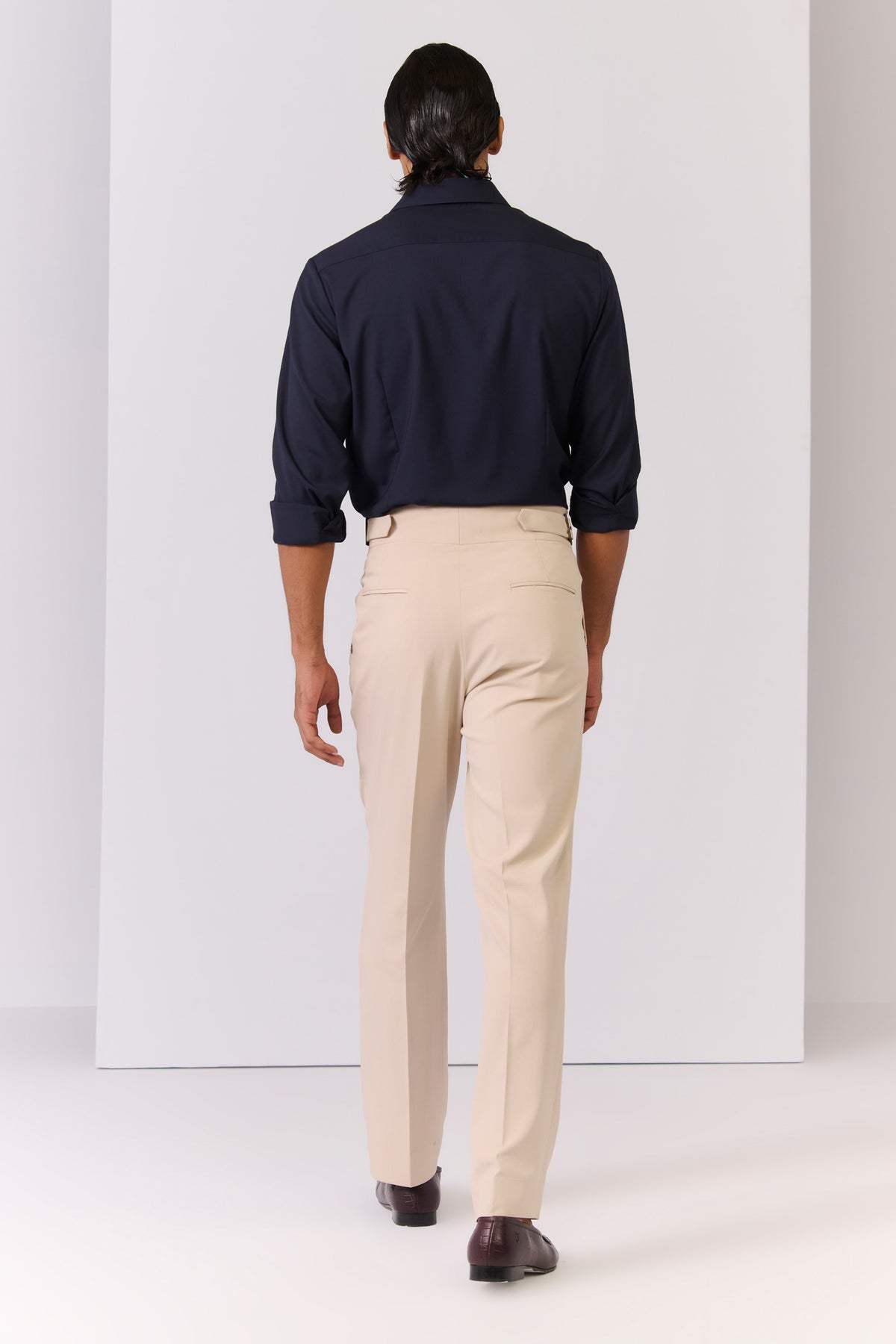 Navy Shirt with Printed Pocket