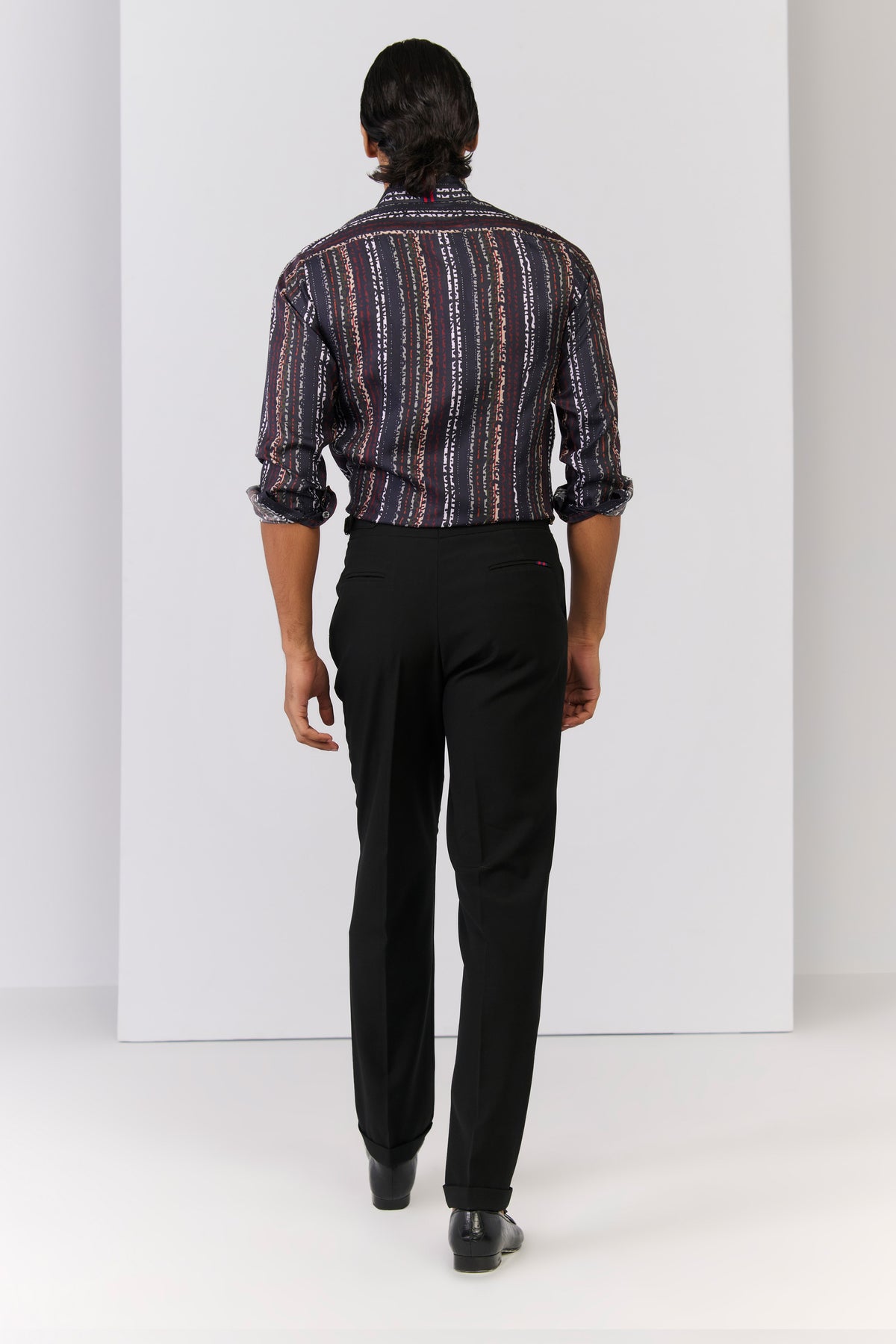Multi-coloured Striped Silk Twill Shirt