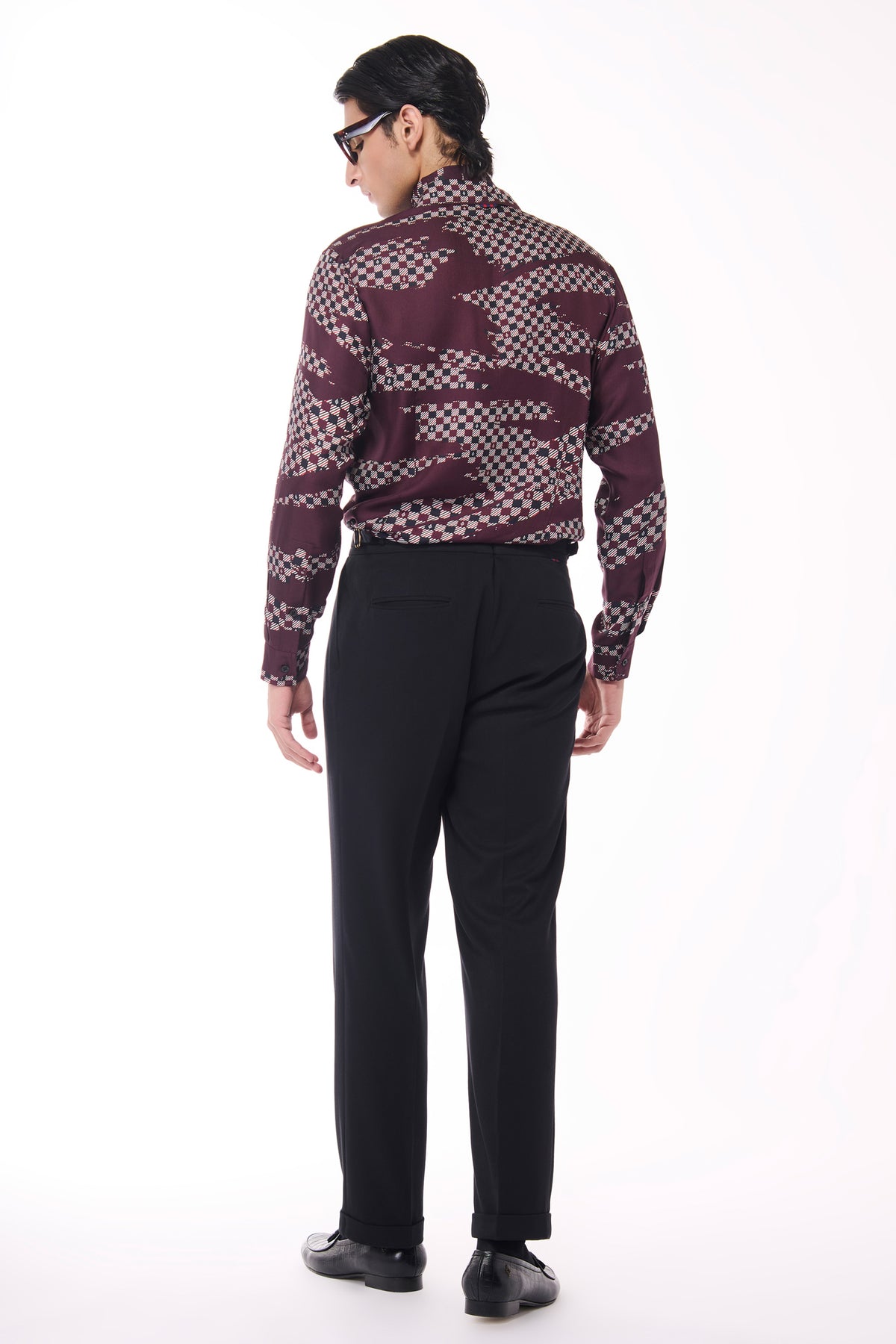 Monogram Adamas Silk Twill Printed Shirt