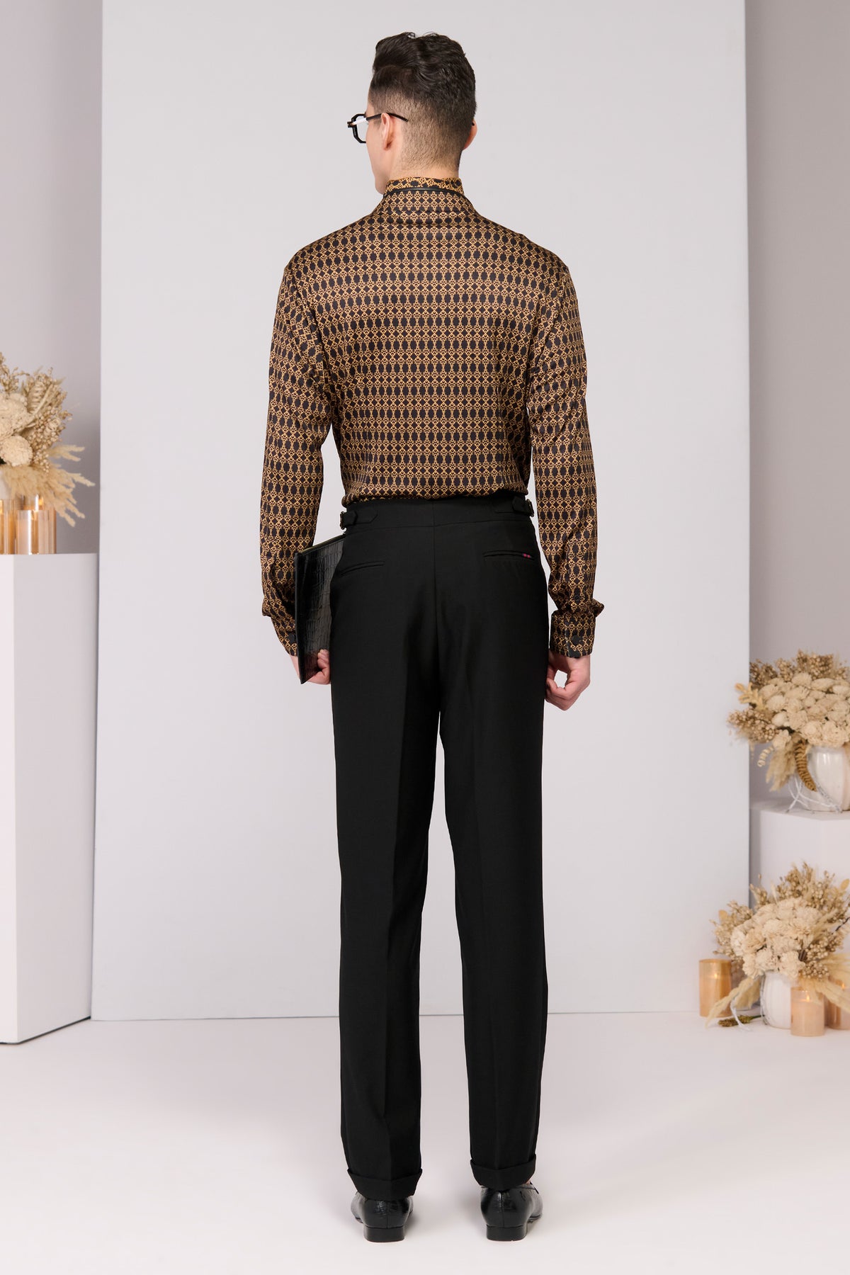 Crepe Jersey Adamas Printed Shirt