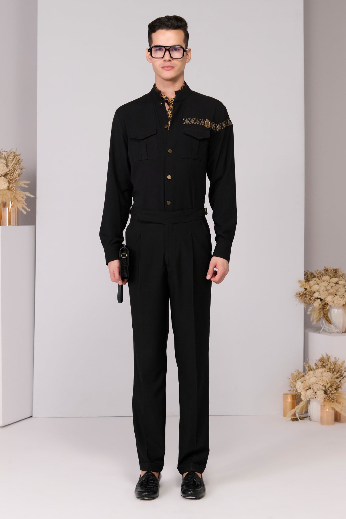 Black Patch Pocket Shirt