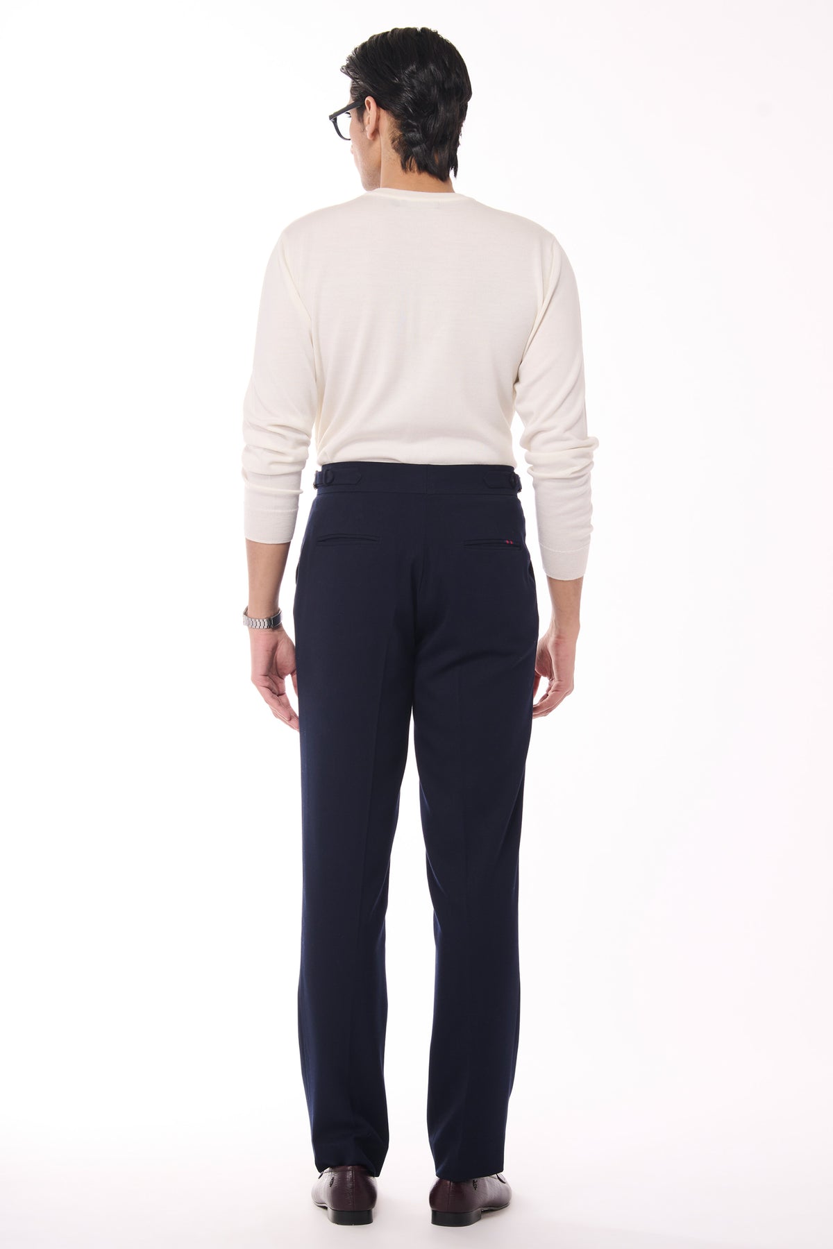 Off white Merino Wool Crested Sweater
