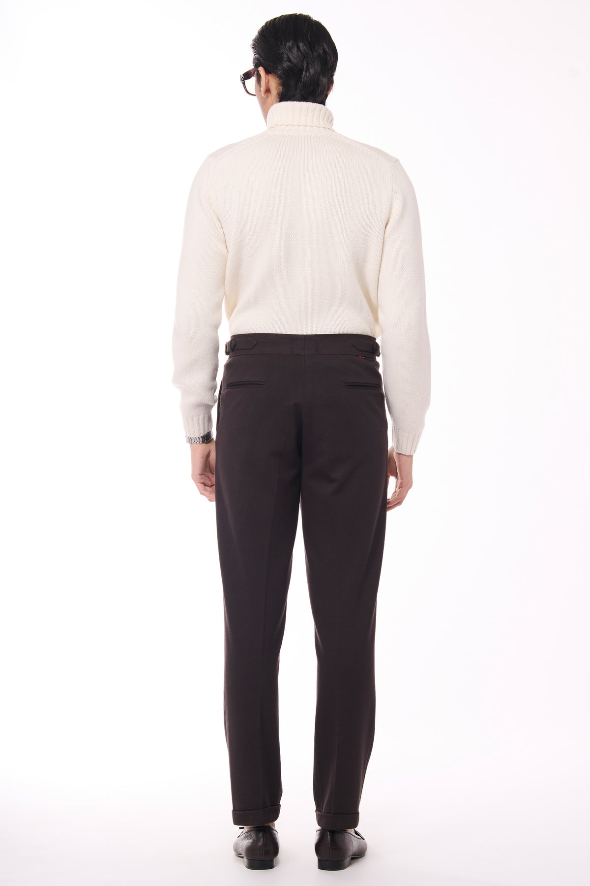 Off White Cashmere High Neck Sweater