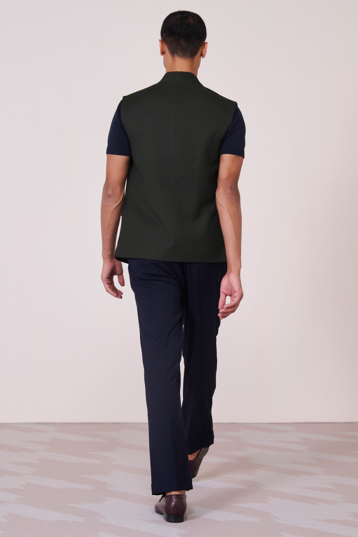 Military Green Embroidered Shirt