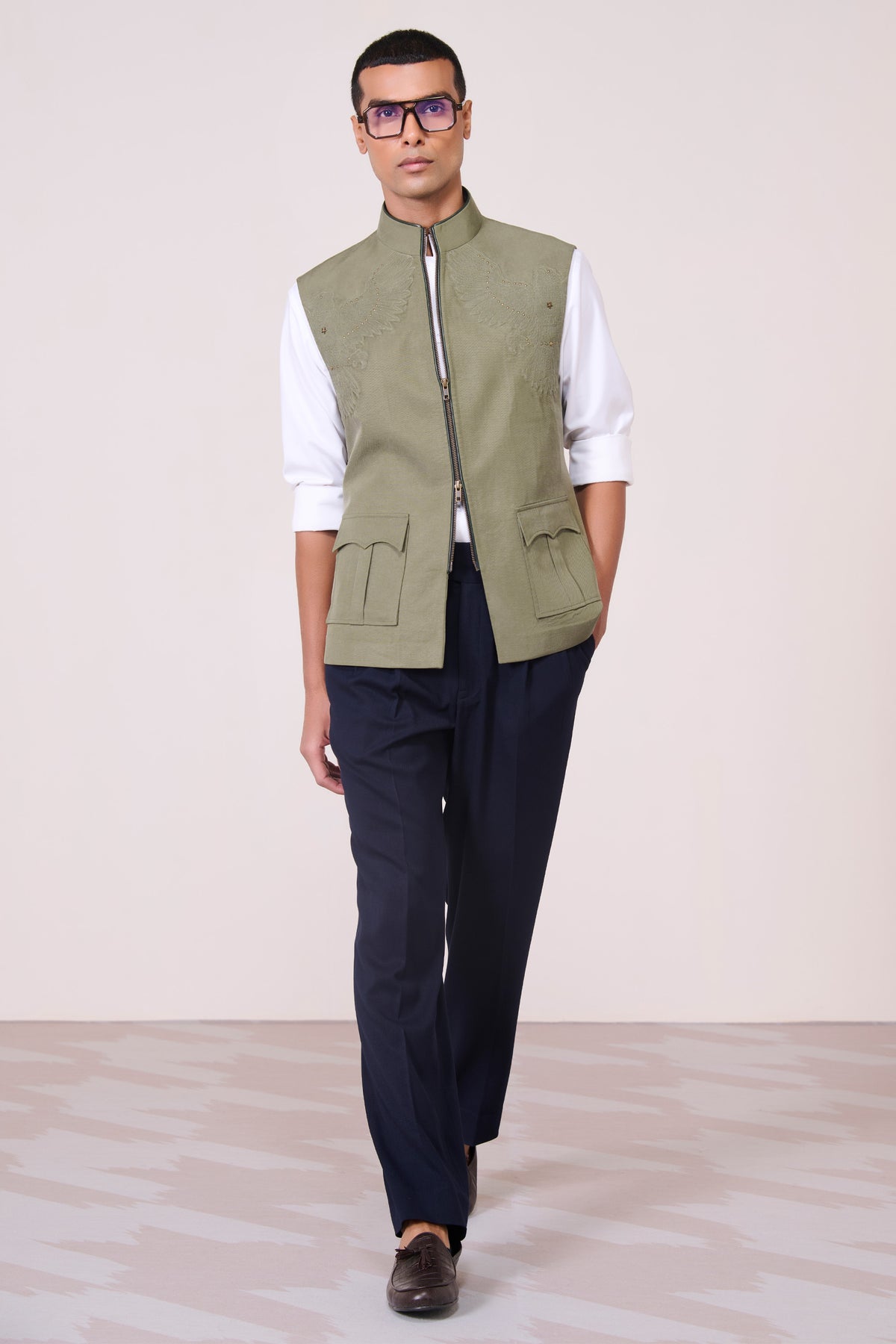 Military Anti-Trend Crest Waistcoat