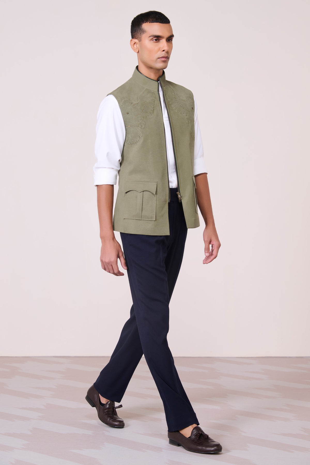 Military Anti-Trend Crest Waistcoat