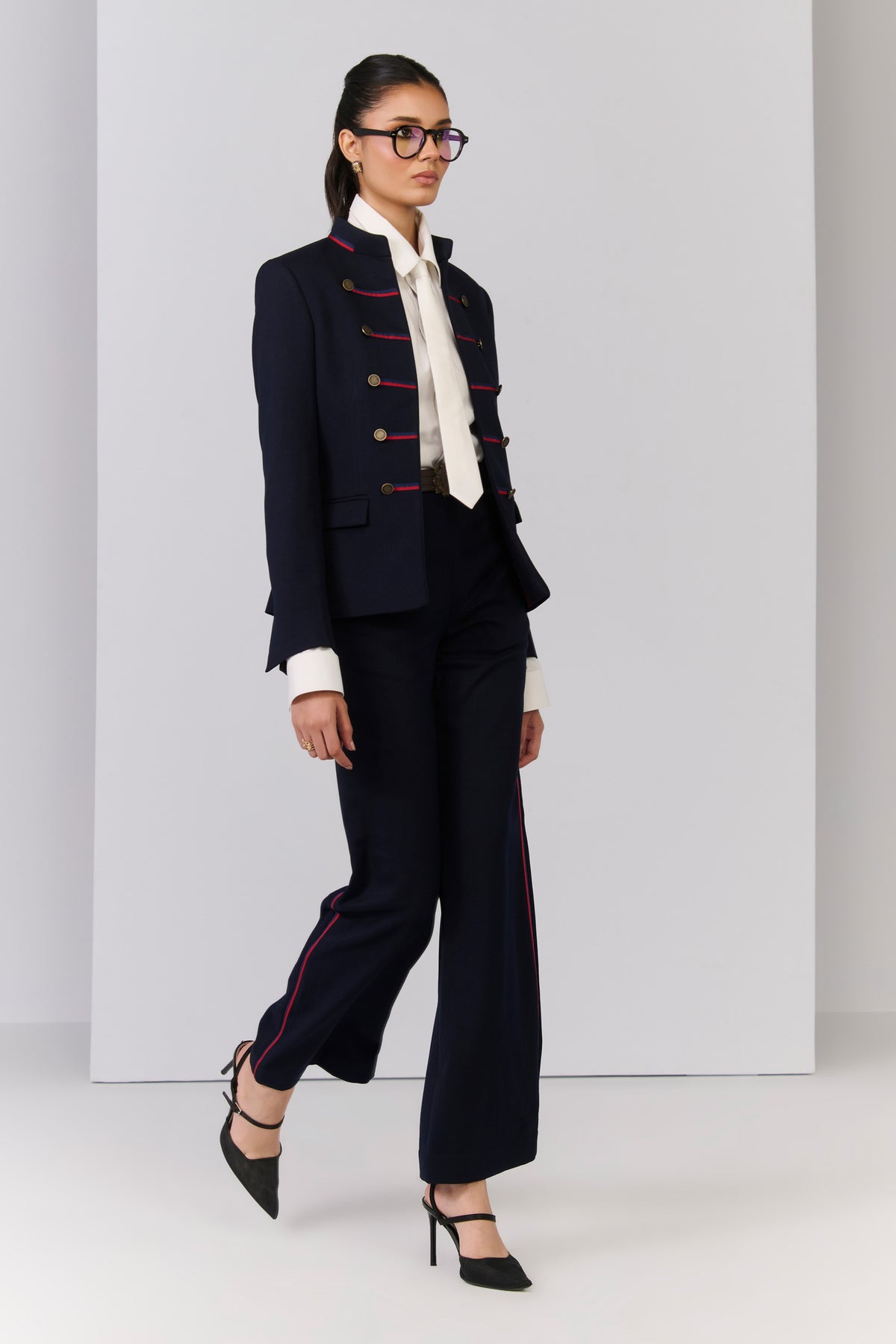 Signature Navy Jacket with Taping