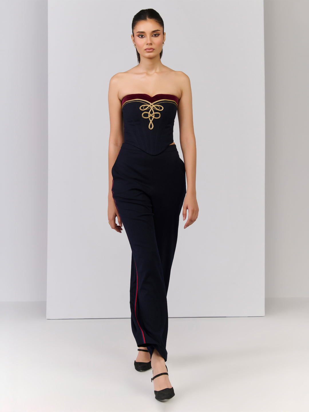 Navy Celtic Knot Corset