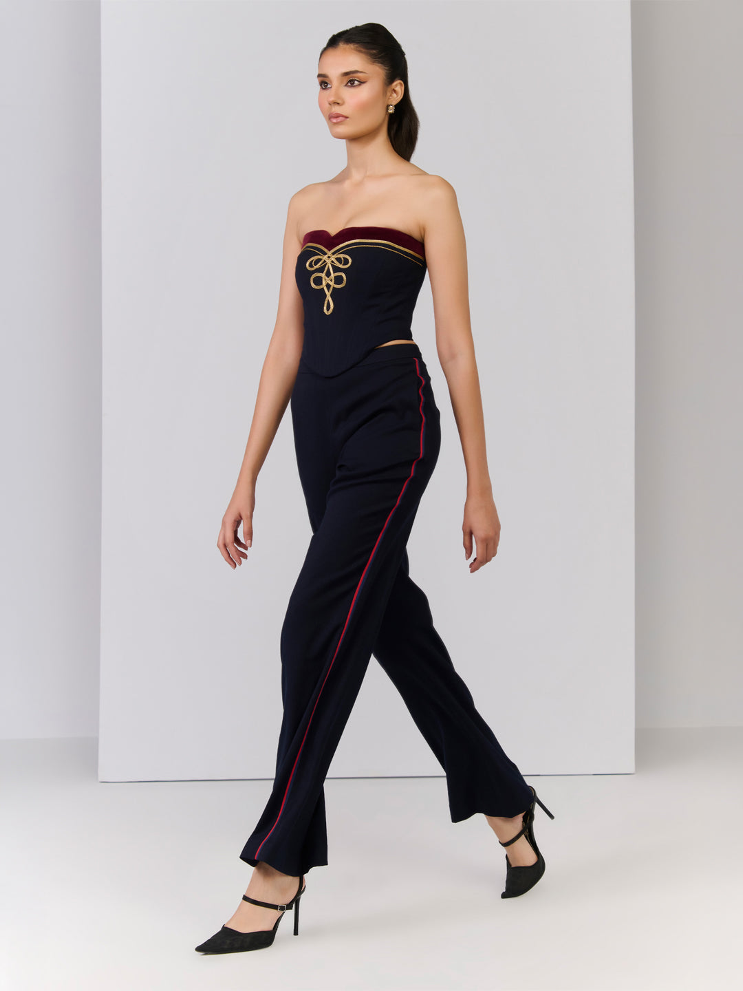 Navy Celtic Knot Corset