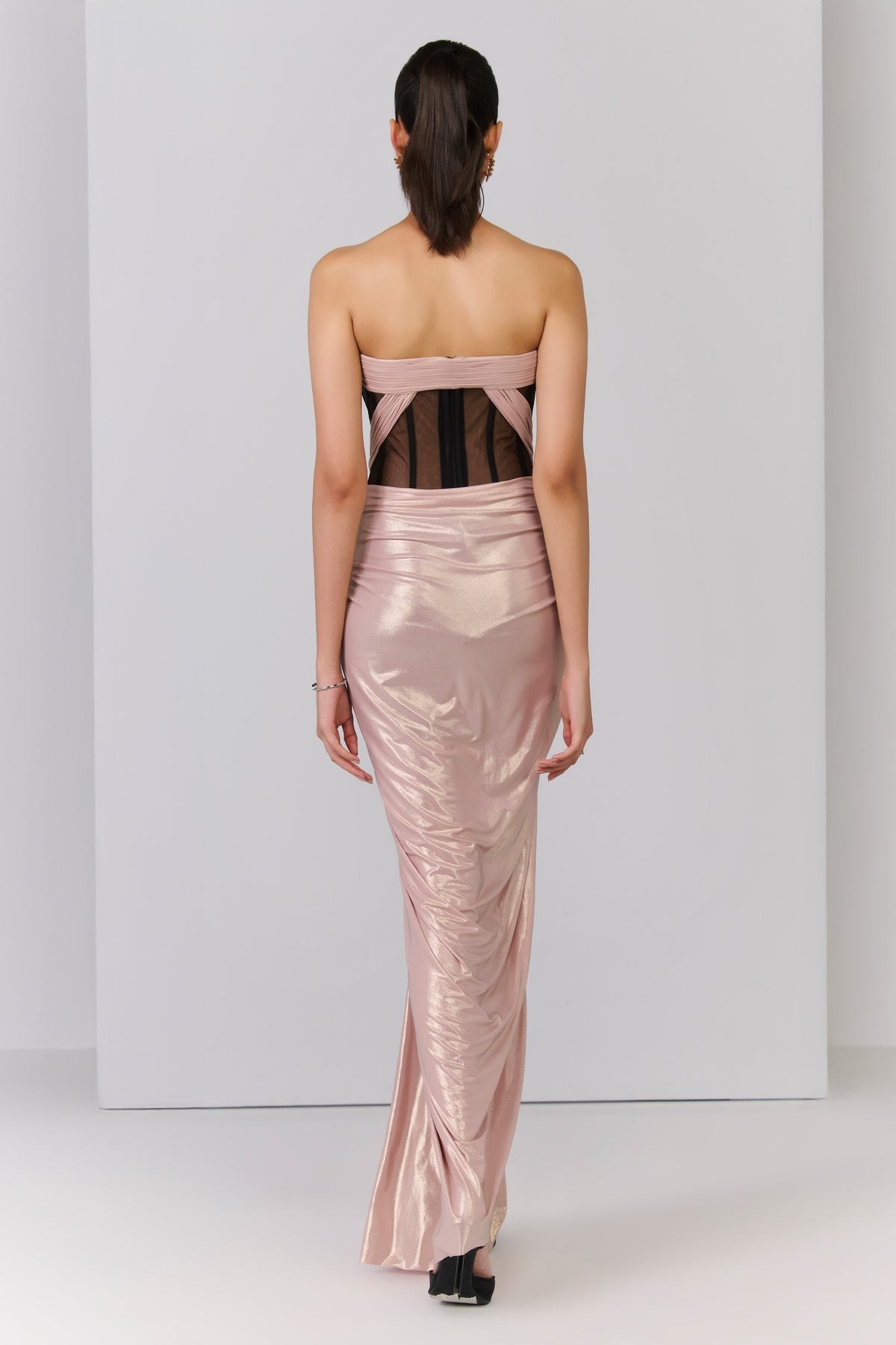 Black Velvet Corset Gown
