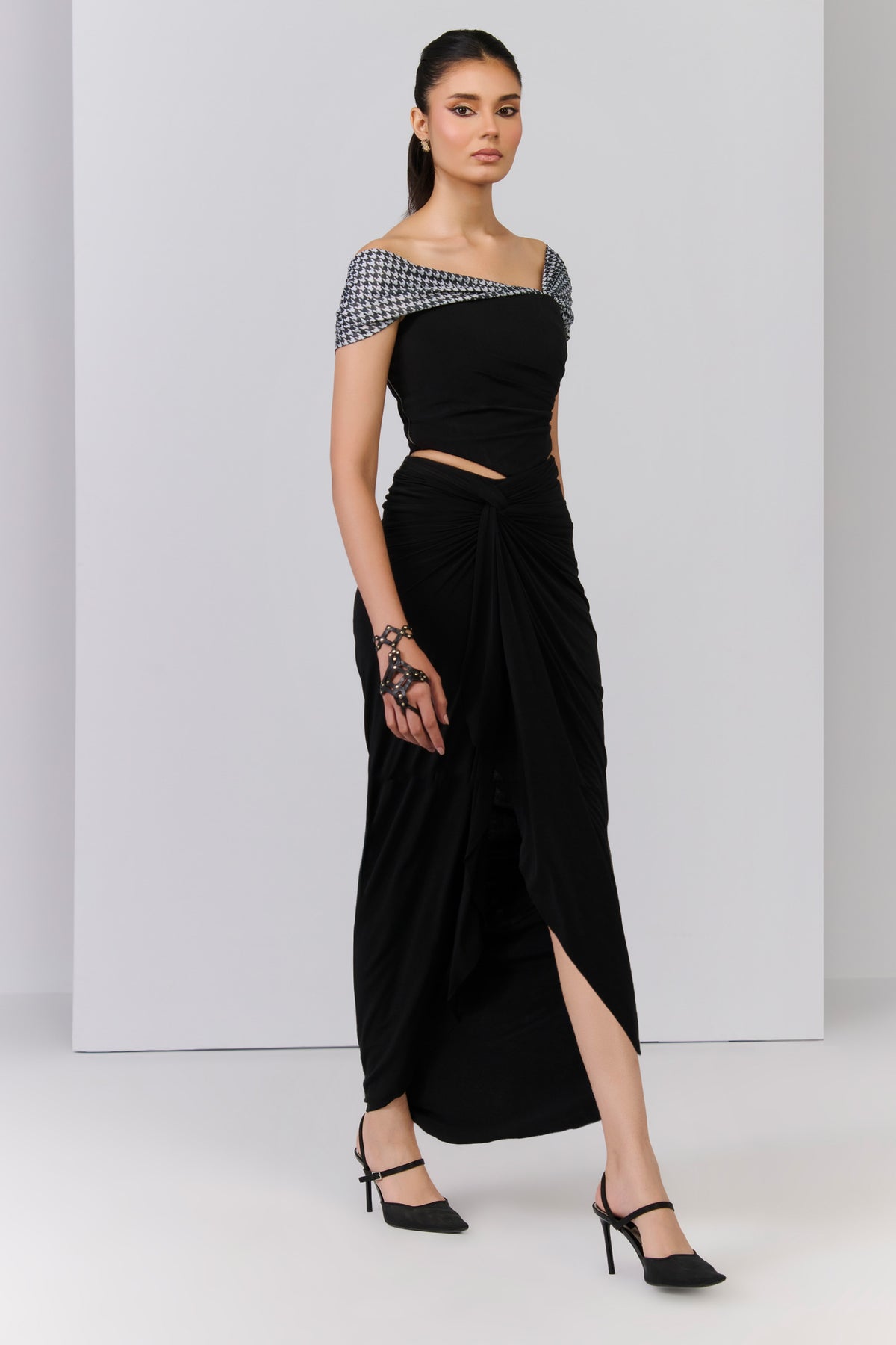 Black Asymmetrical Skirt