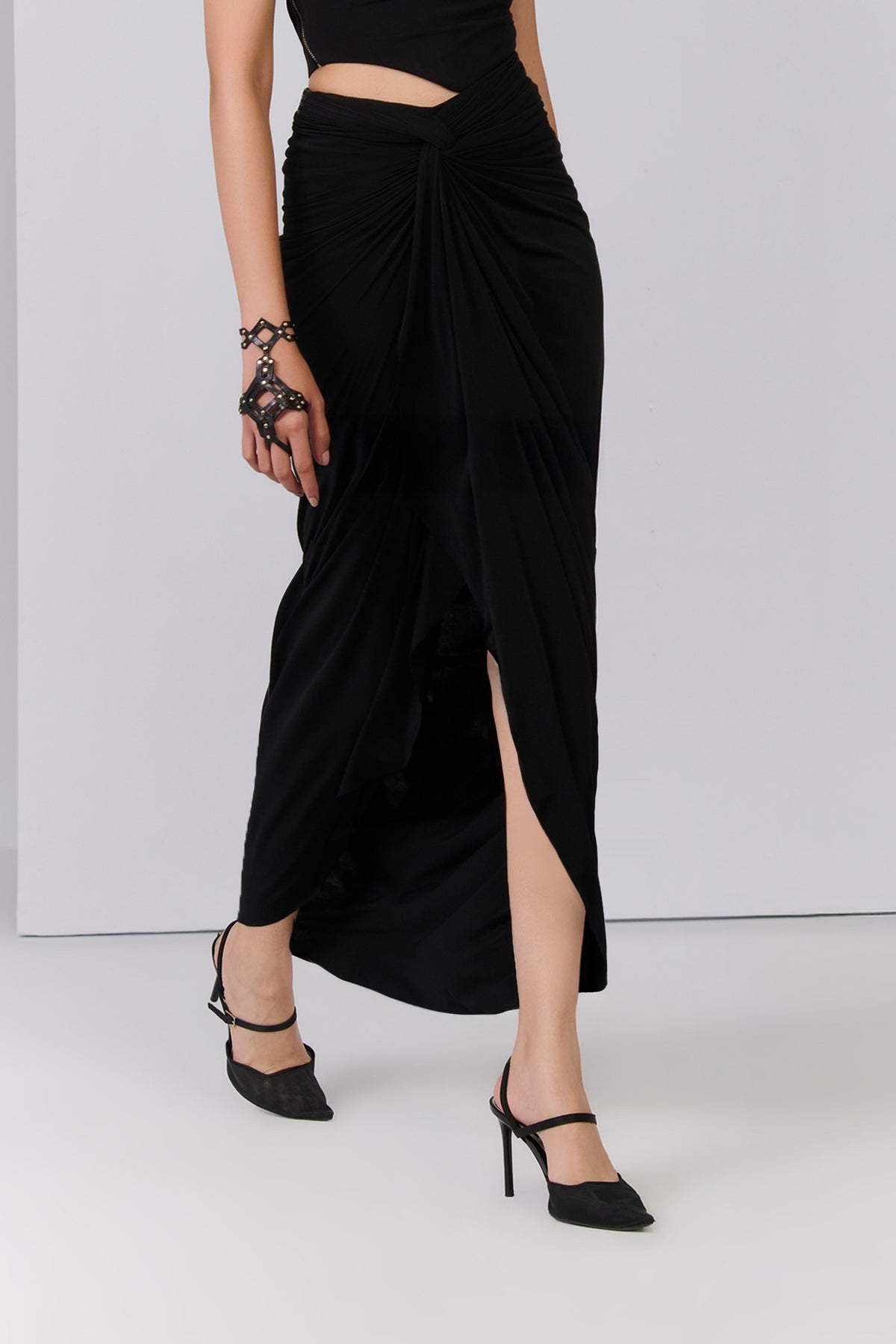 Black Asymmetrical Skirt