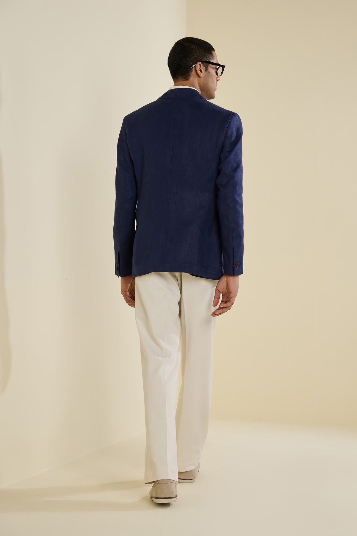 Navy Linen Jacket