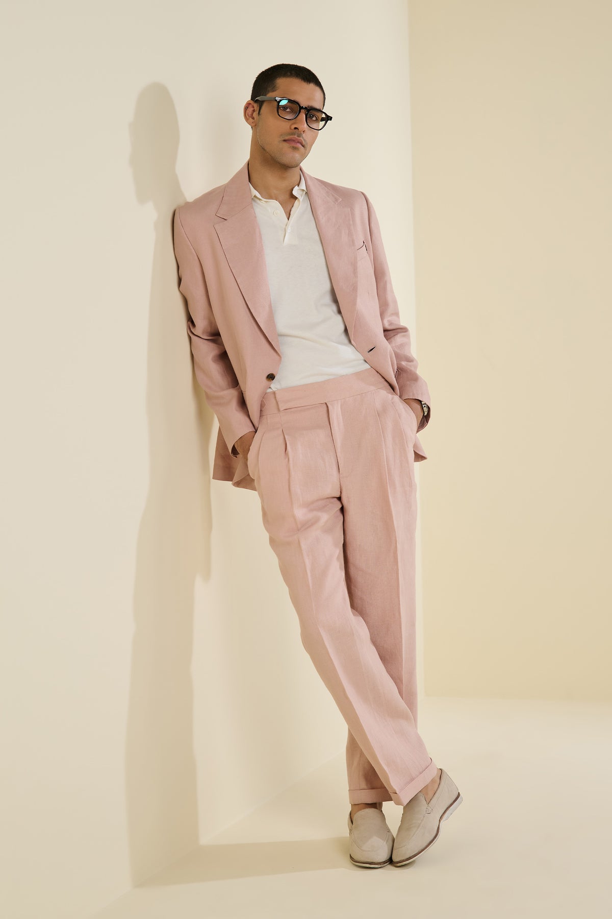 Pink Linen Jacket