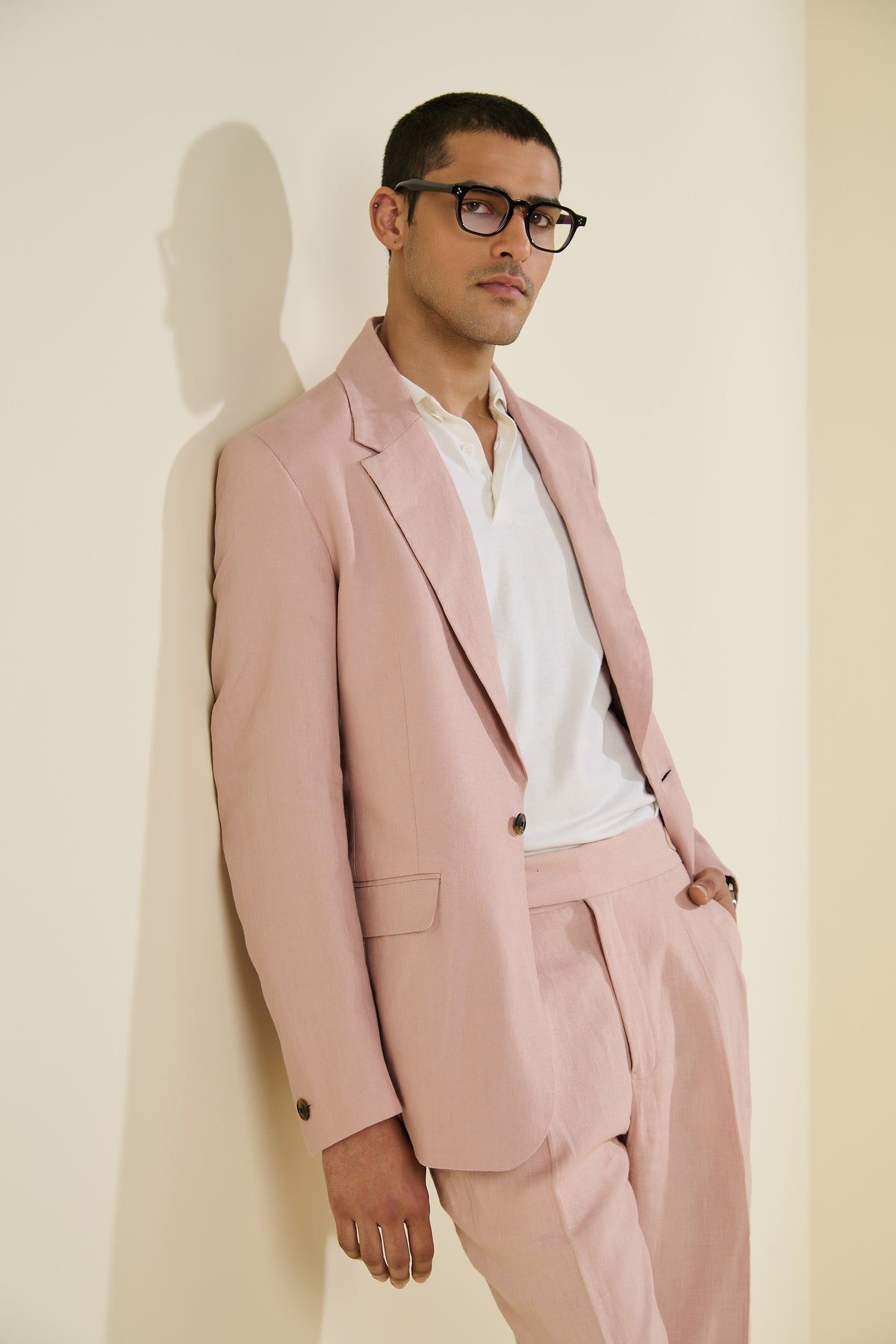 Pink Linen Jacket