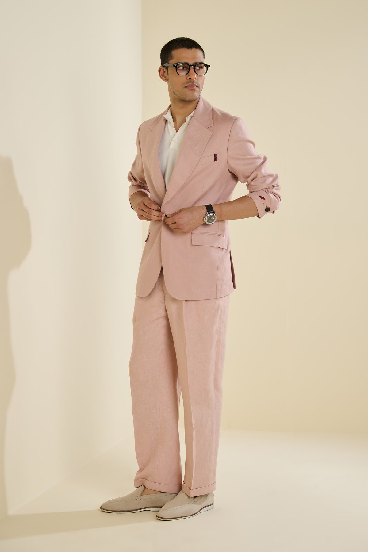Pink Linen Jacket