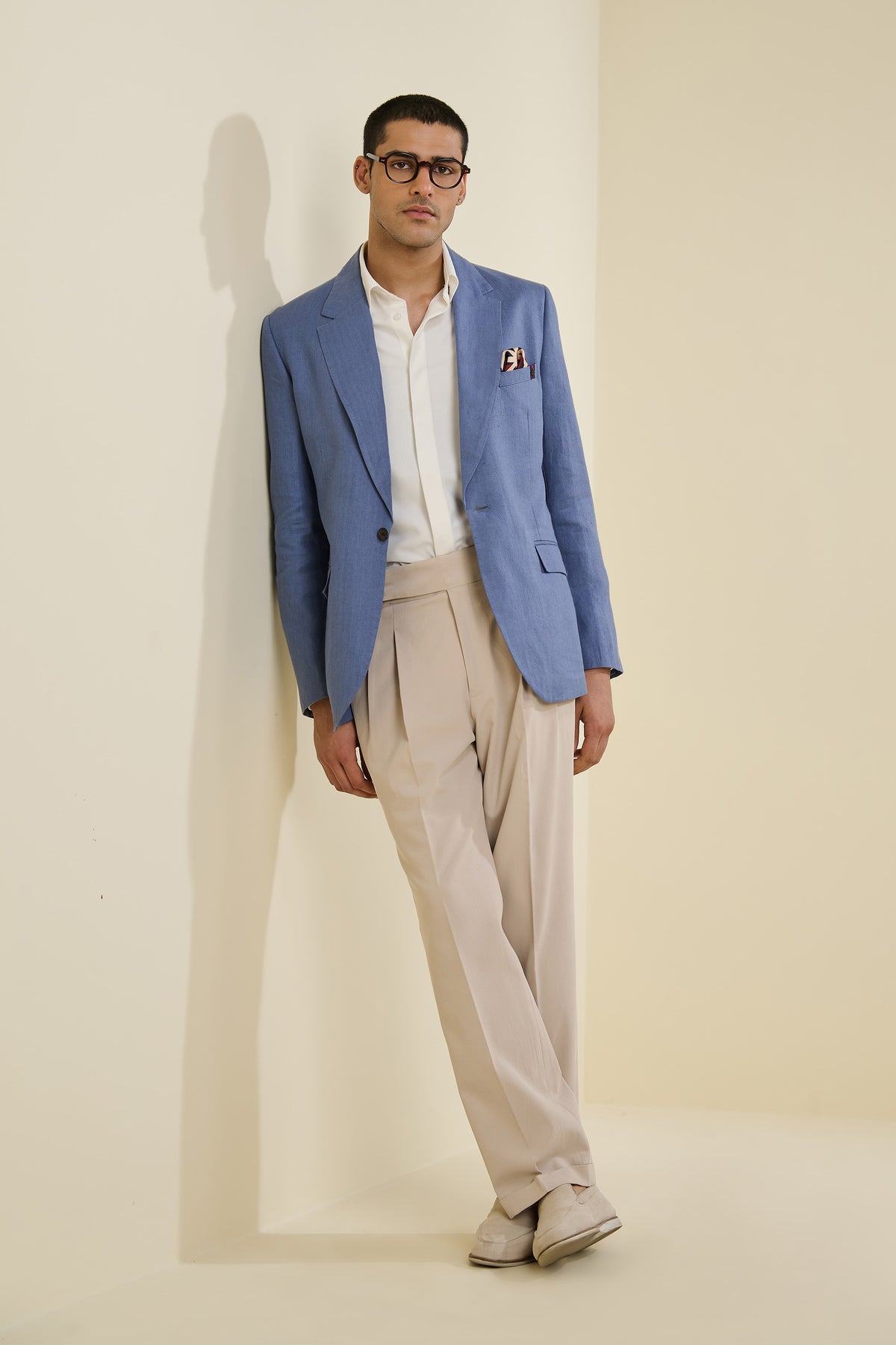 Blue Linen Jacket