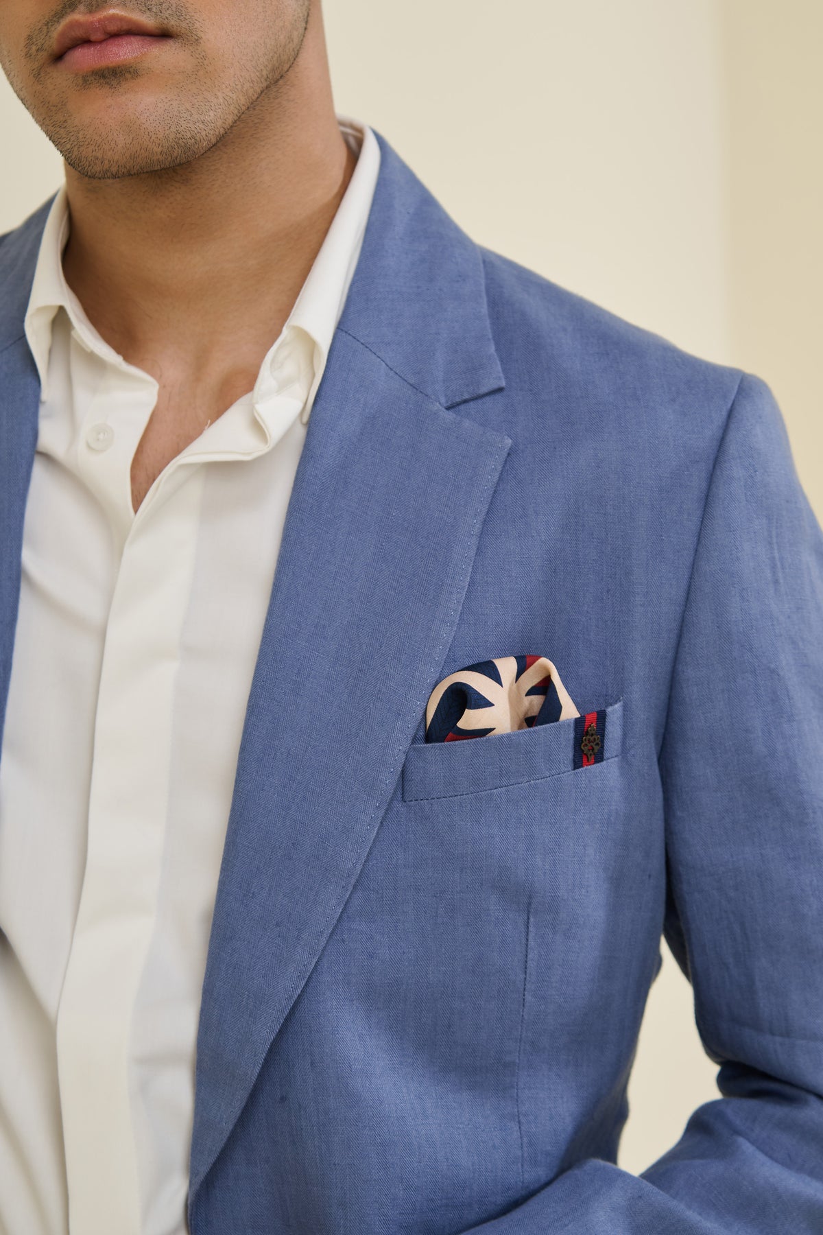 Blue Linen Jacket