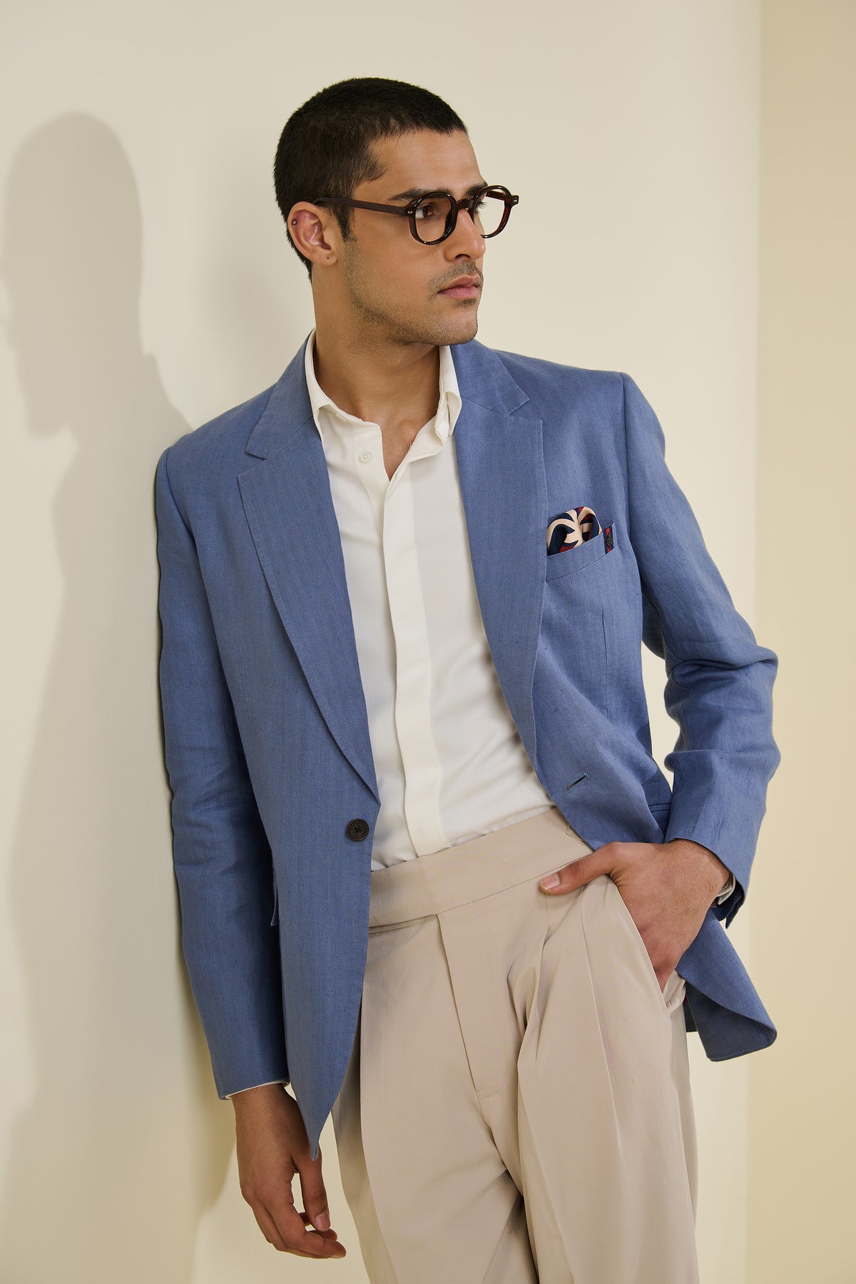 Blue Linen Jacket