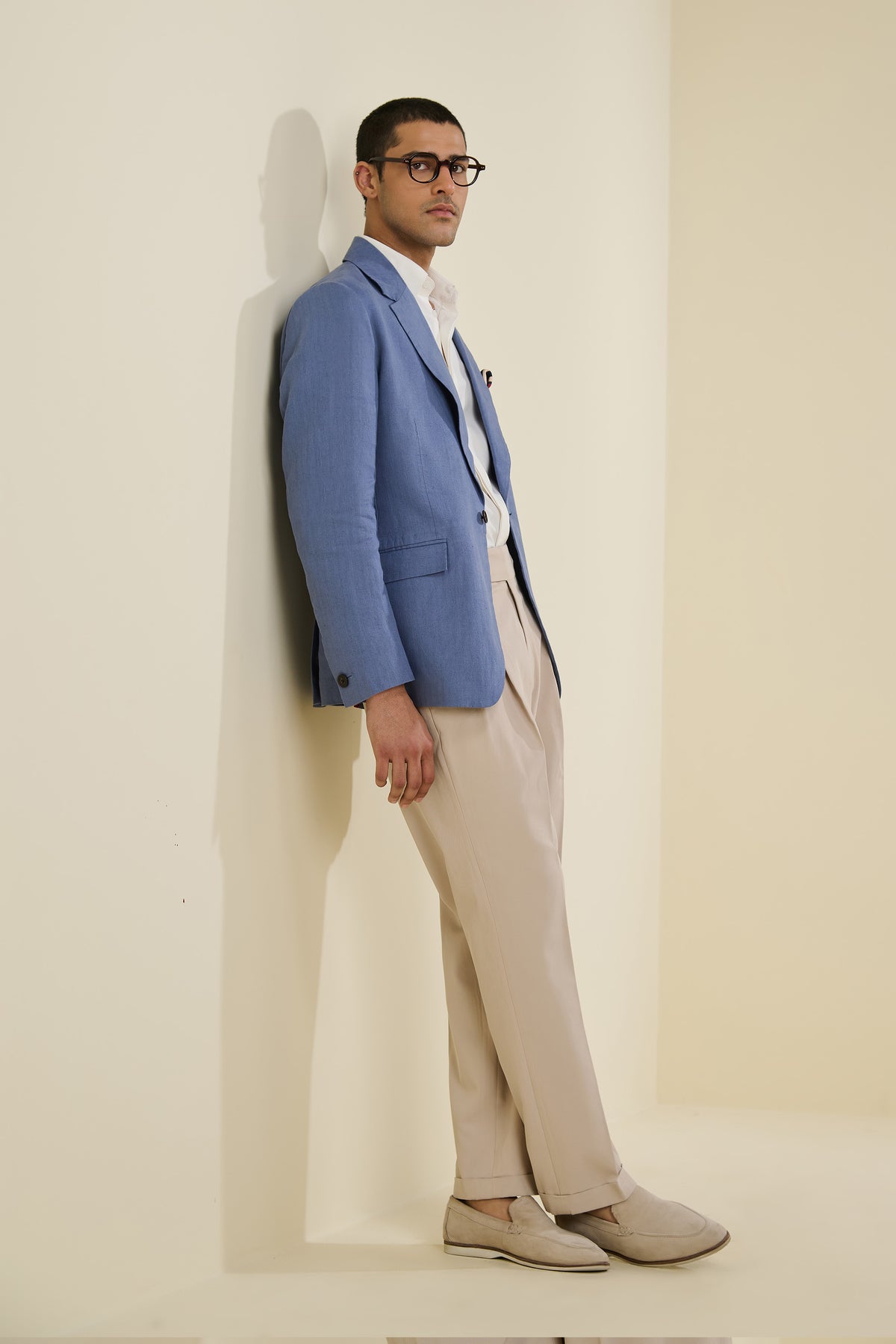 Blue Linen Jacket