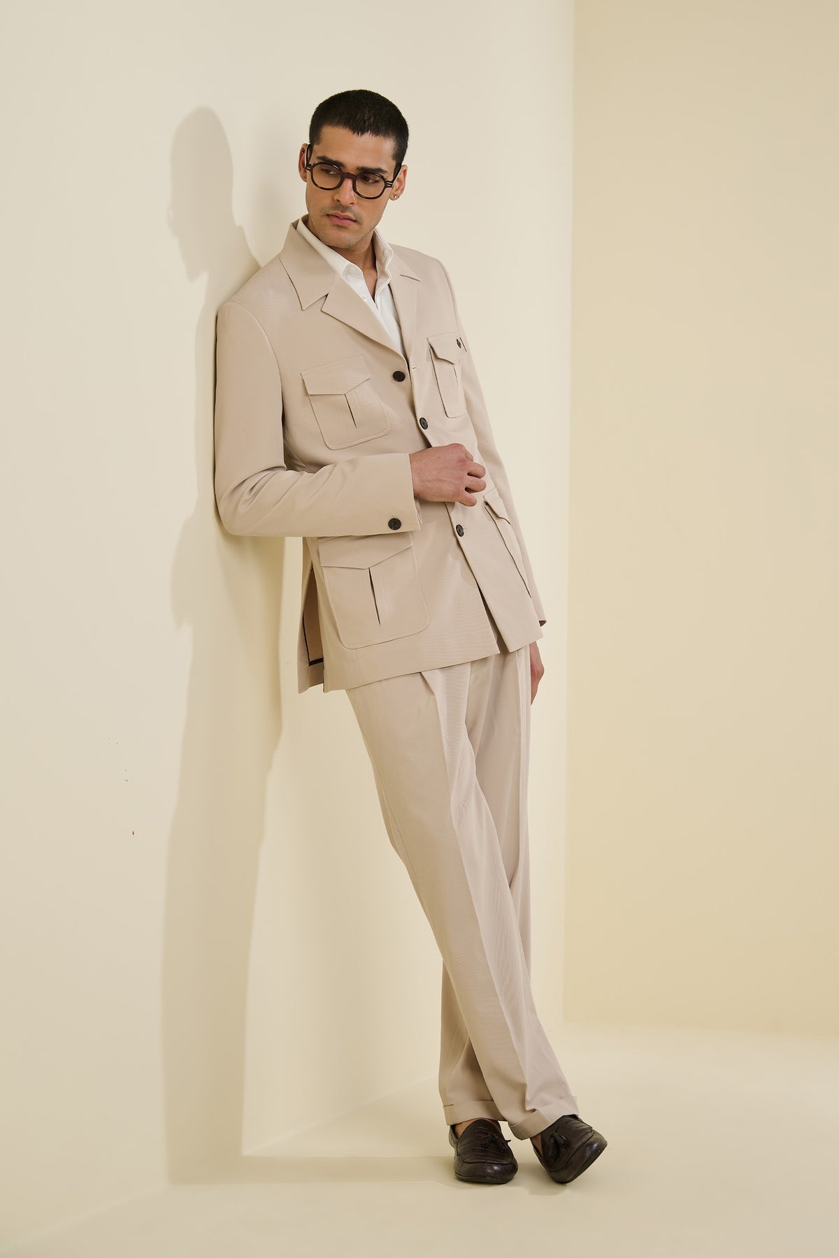 Beige Utility Jacket