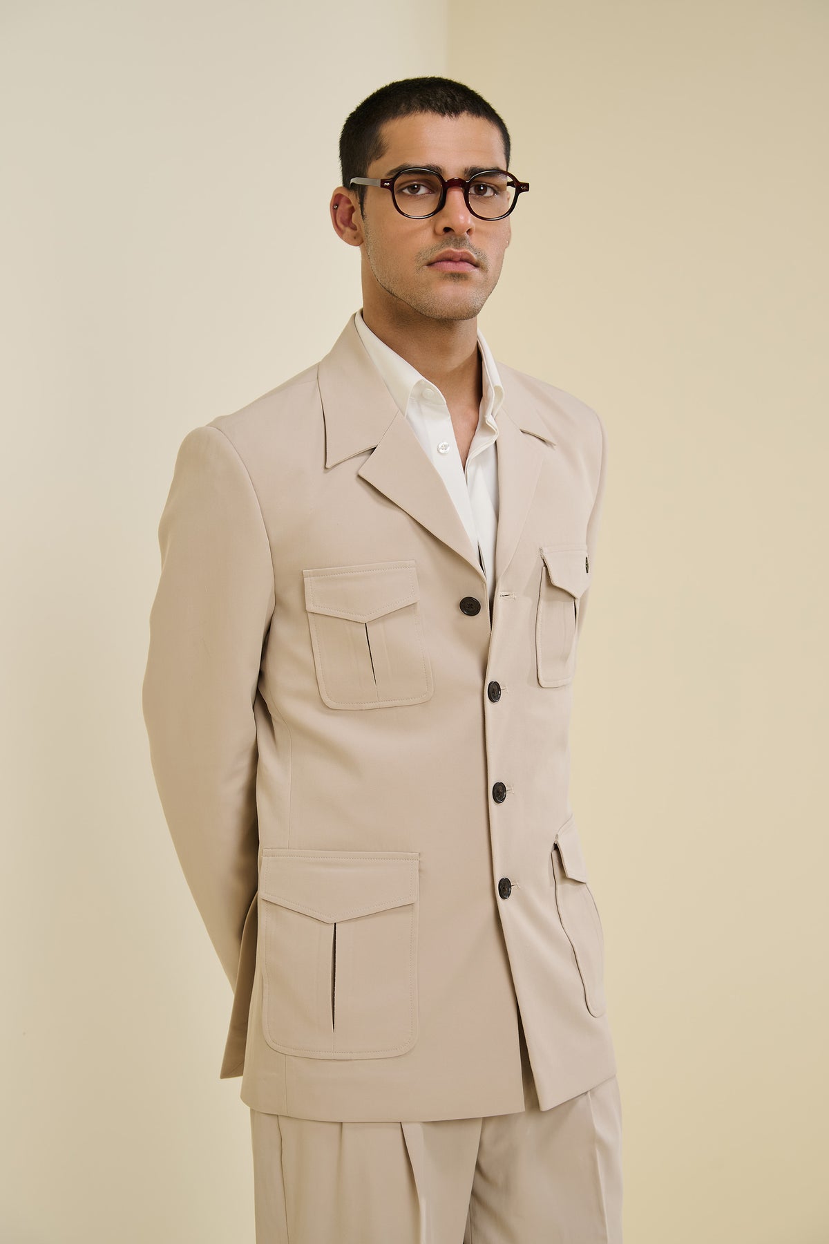 Beige Utility Jacket